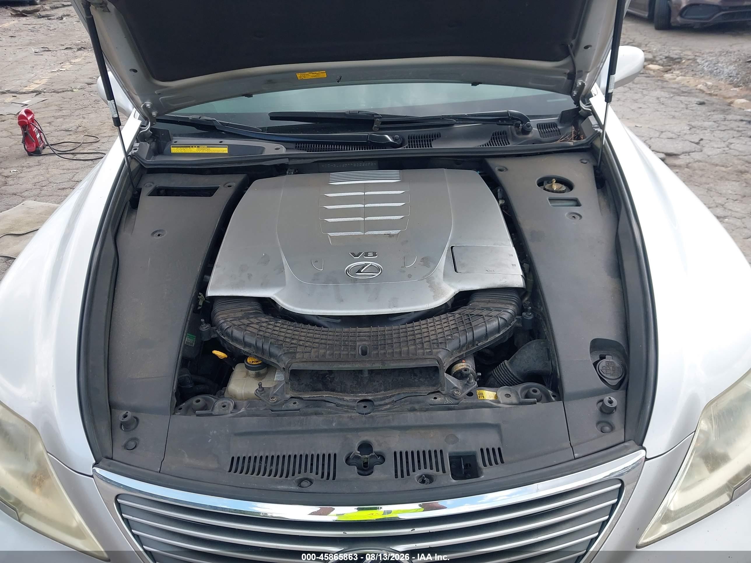 2007 Lexus Ls 460   Silver vin: JTHBL46F775026495