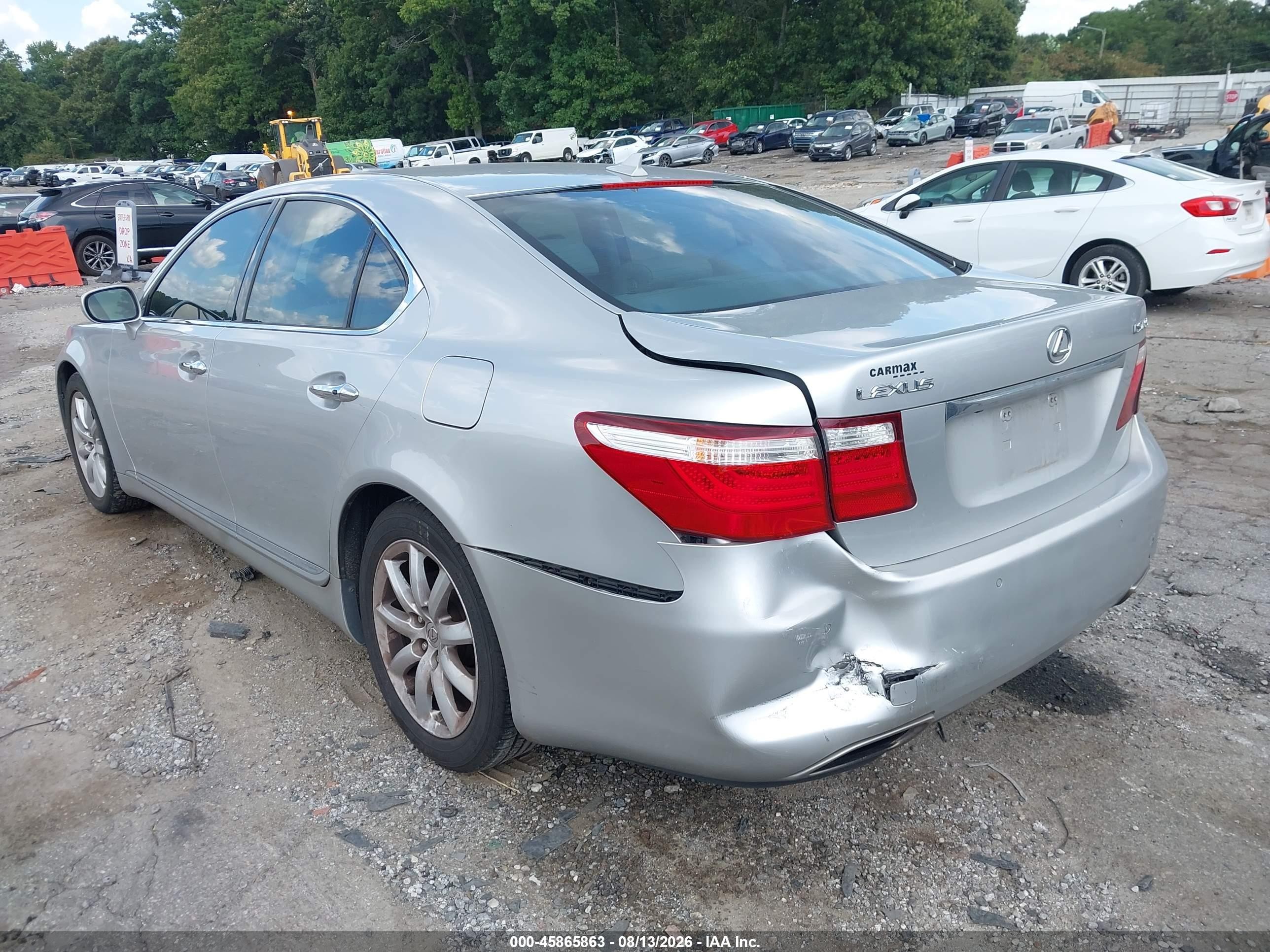 2007 Lexus Ls 460   Silver vin: JTHBL46F775026495