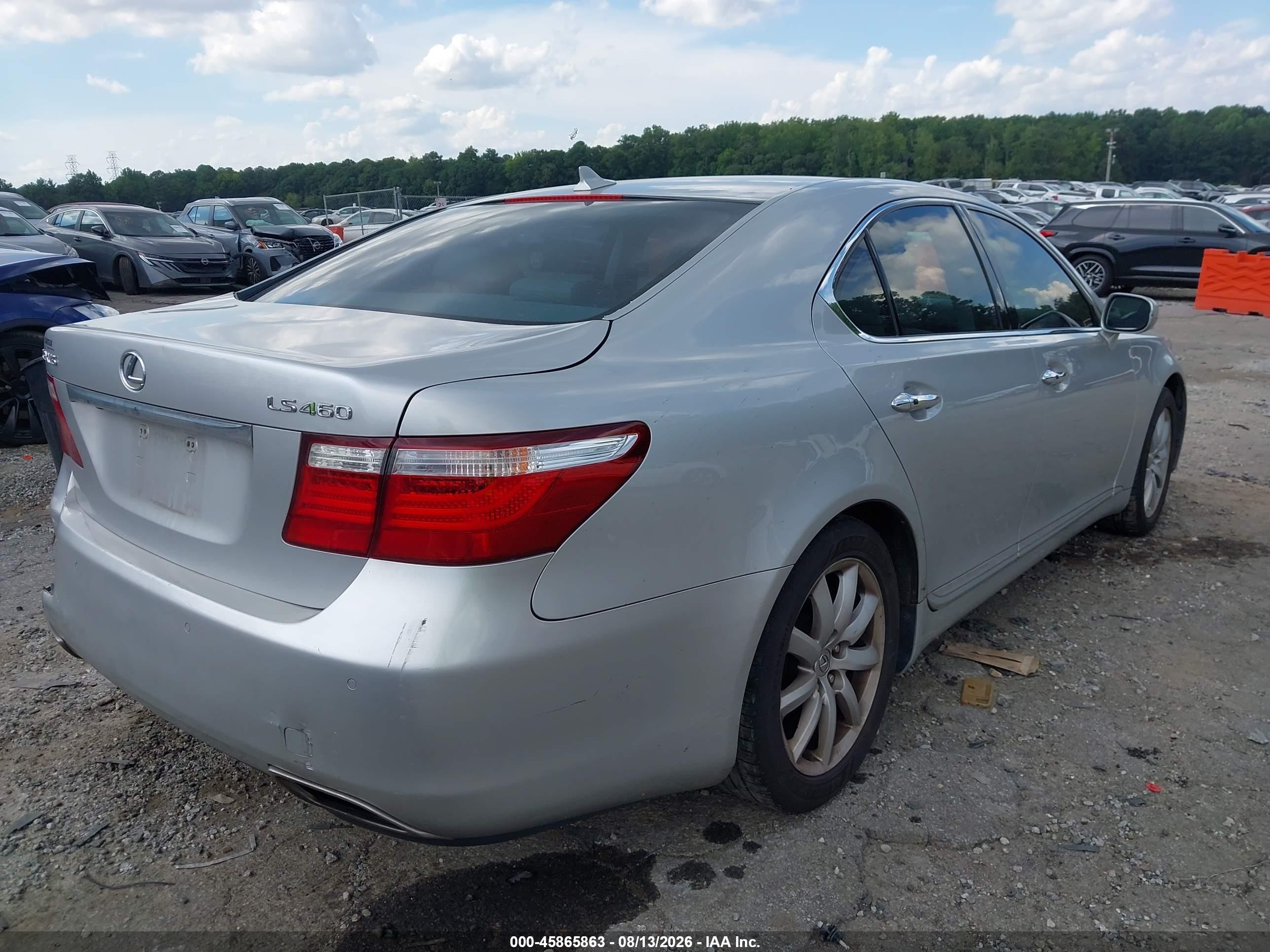 2007 Lexus Ls 460   Silver vin: JTHBL46F775026495