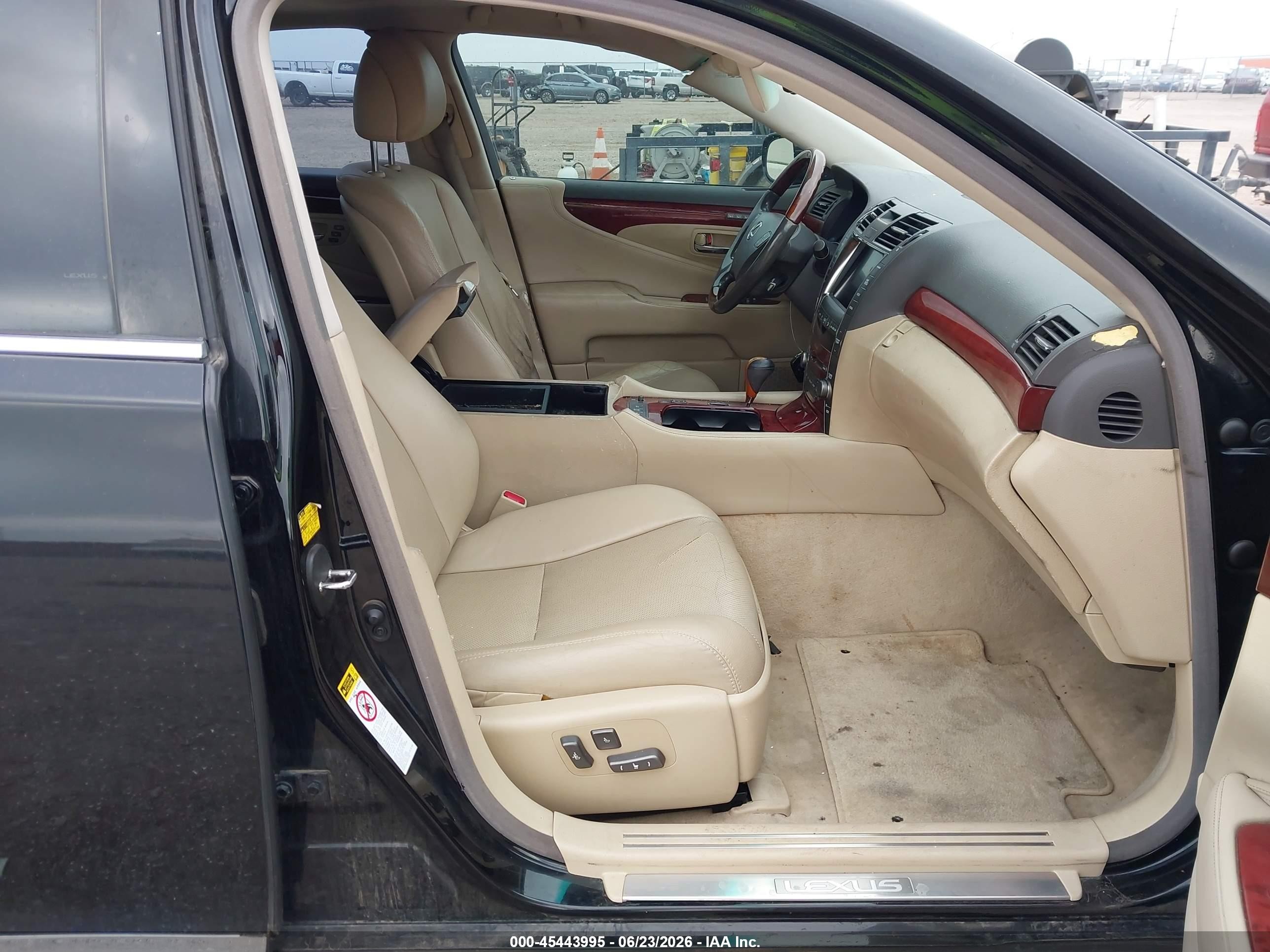 2007 Lexus Ls 460   Black vin: JTHBL46F775037710