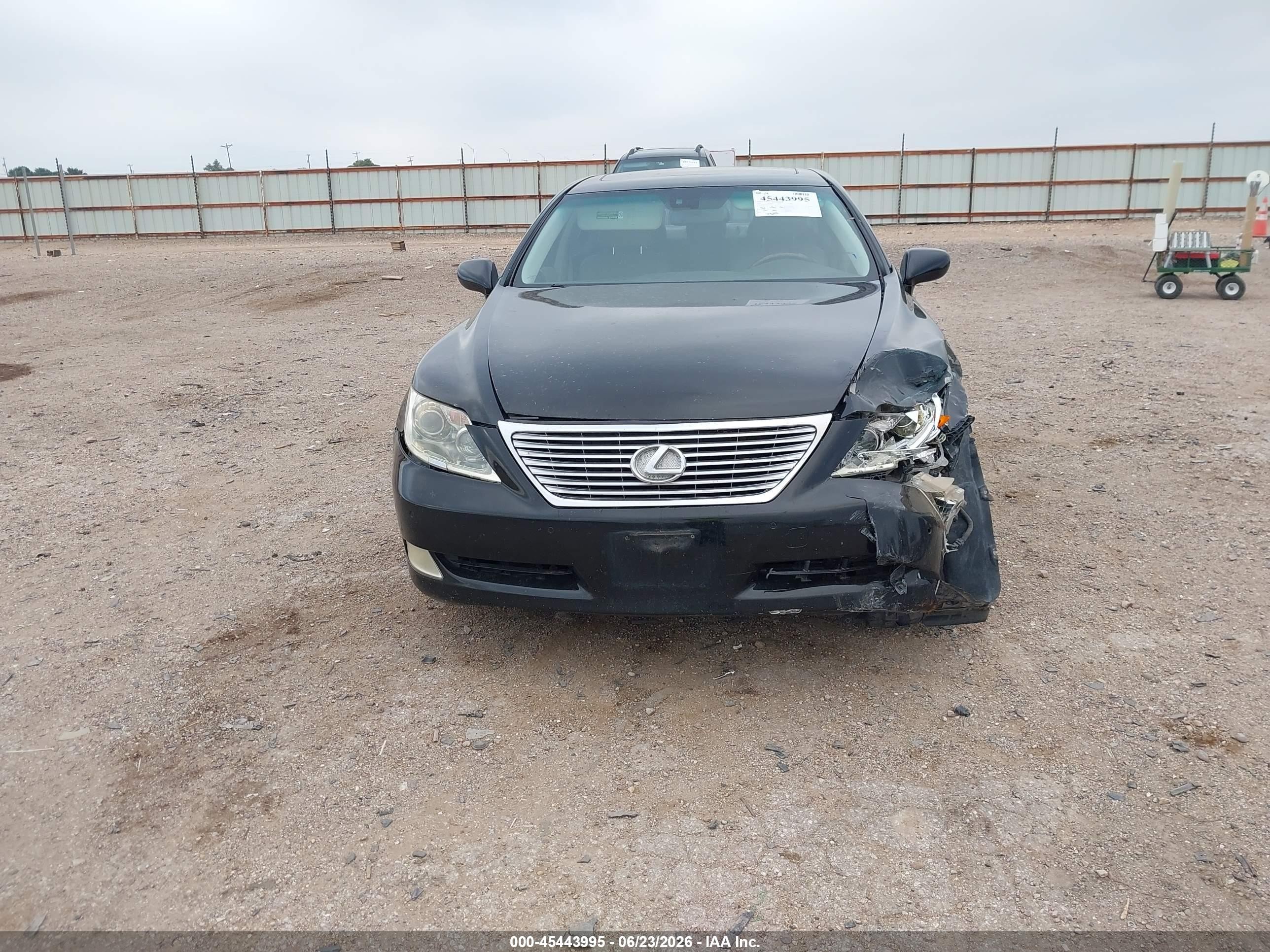 2007 Lexus Ls 460   Black vin: JTHBL46F775037710