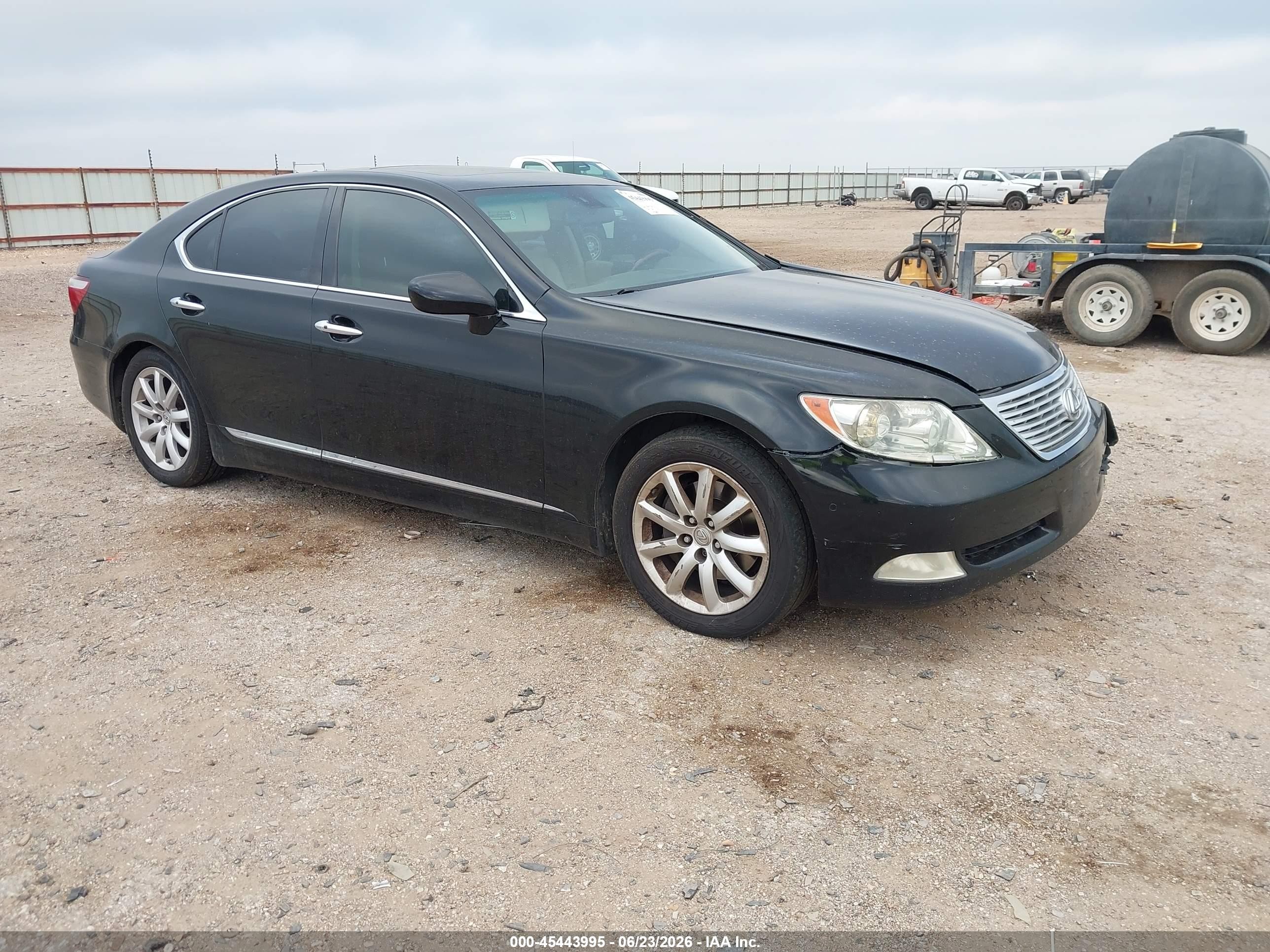 2007 Lexus Ls 460   Black vin: JTHBL46F775037710