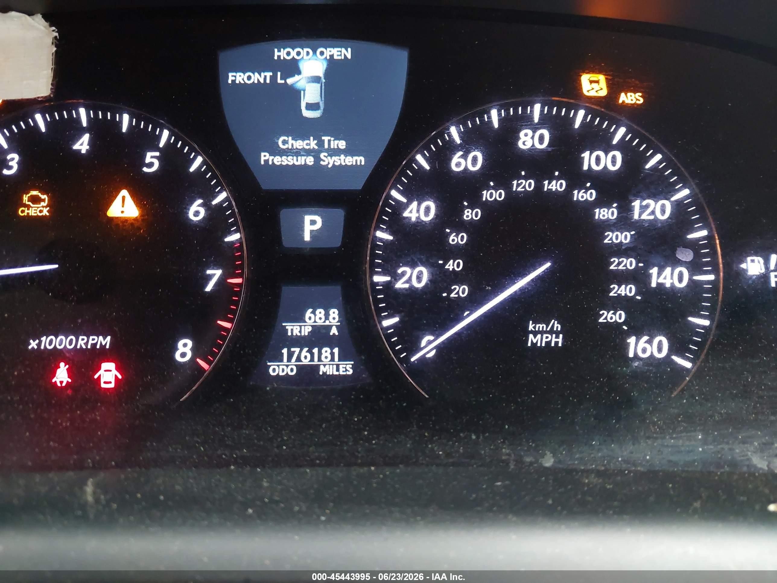 2007 Lexus Ls 460   Black vin: JTHBL46F775037710