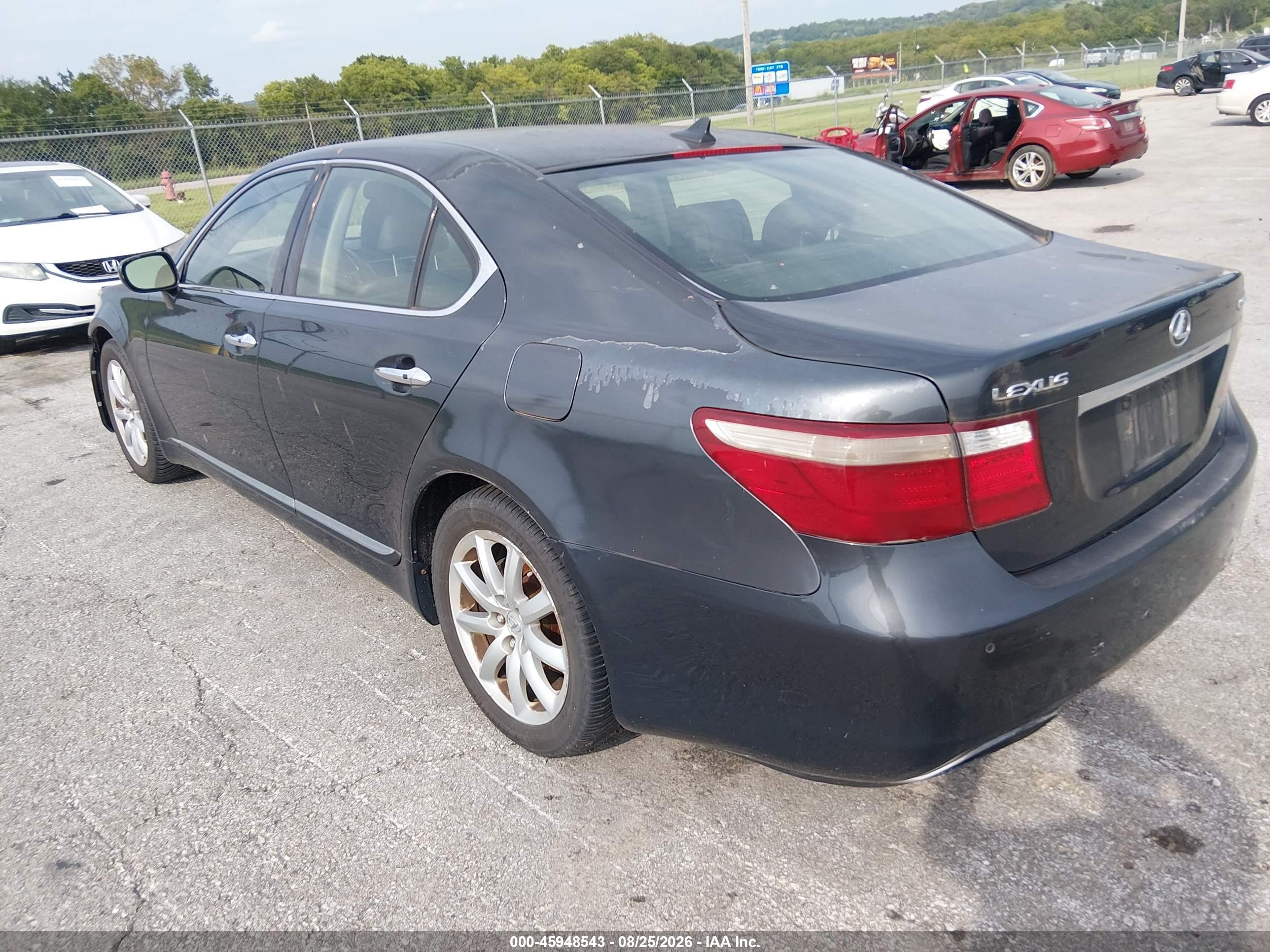 2007 Lexus Ls 460   Серый vin: JTHBL46F775038727
