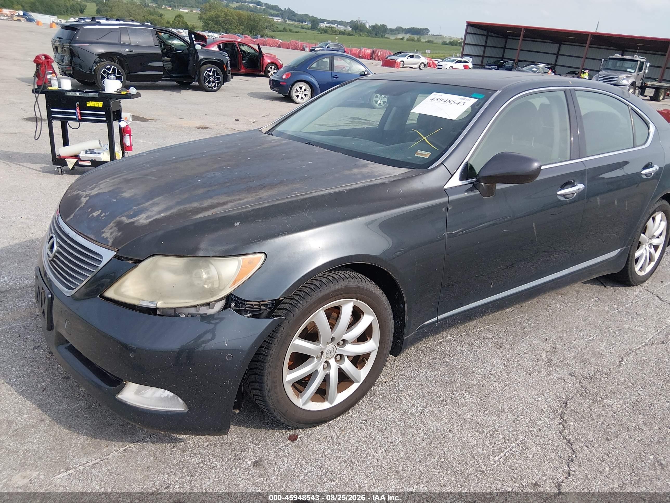2007 Lexus Ls 460   Серый vin: JTHBL46F775038727