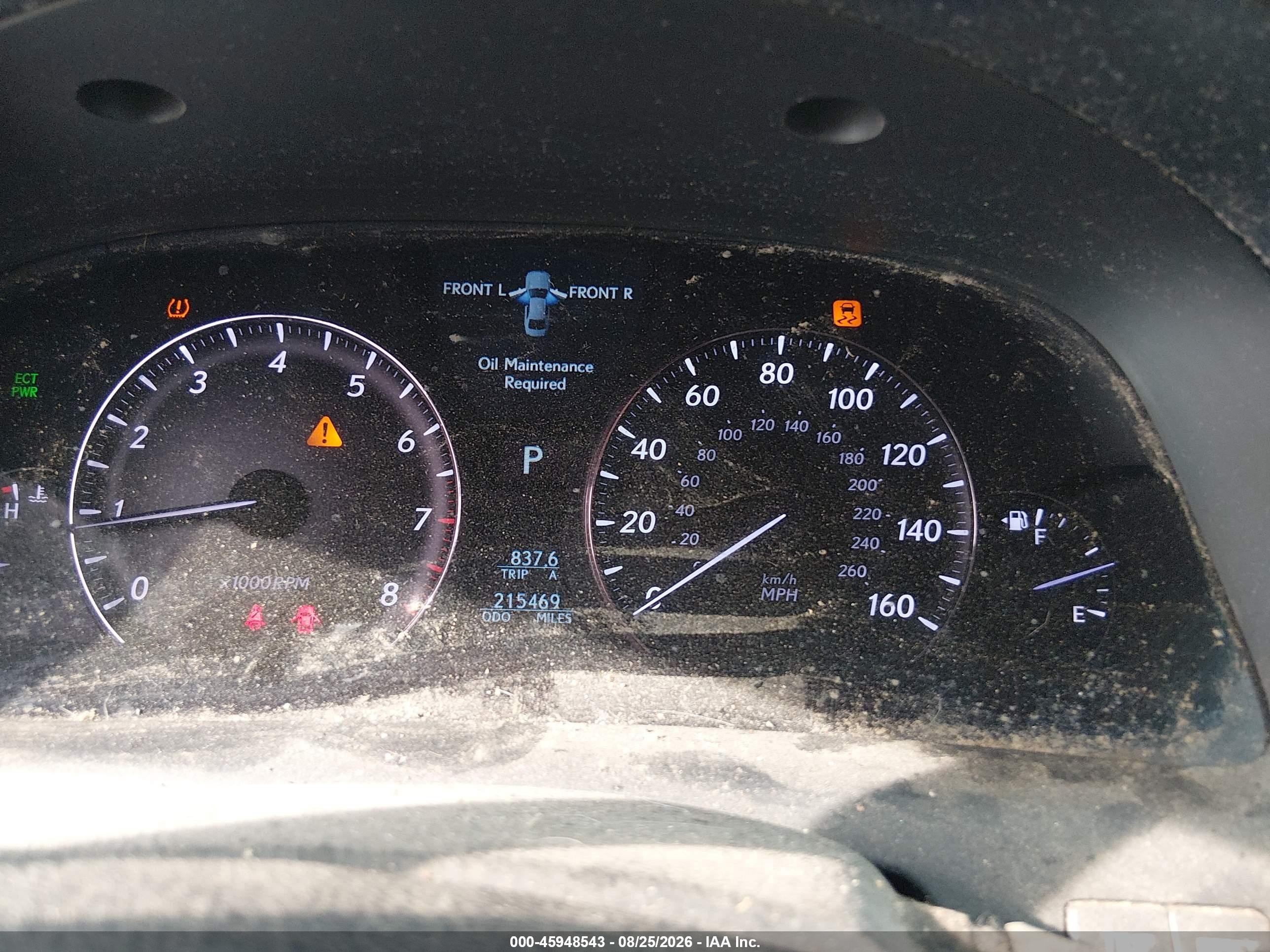 2007 Lexus Ls 460   Серый vin: JTHBL46F775038727