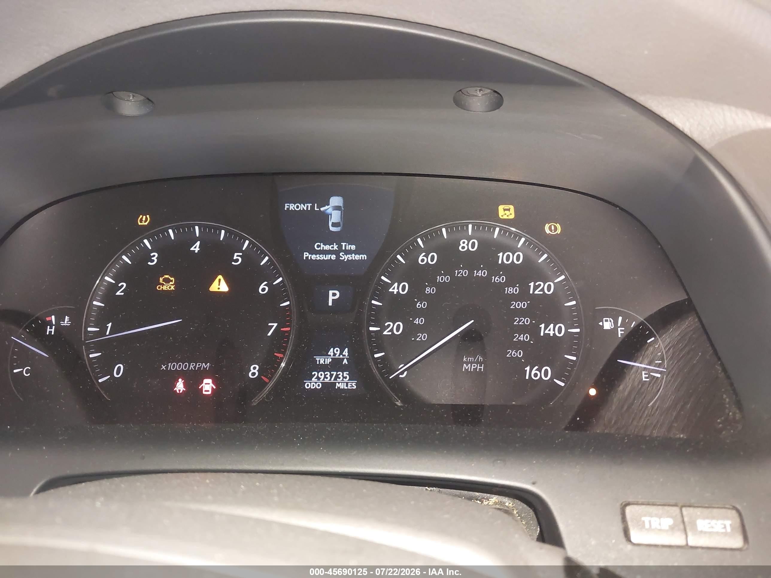 2007 Lexus Ls 460   Black vin: JTHBL46F775043071