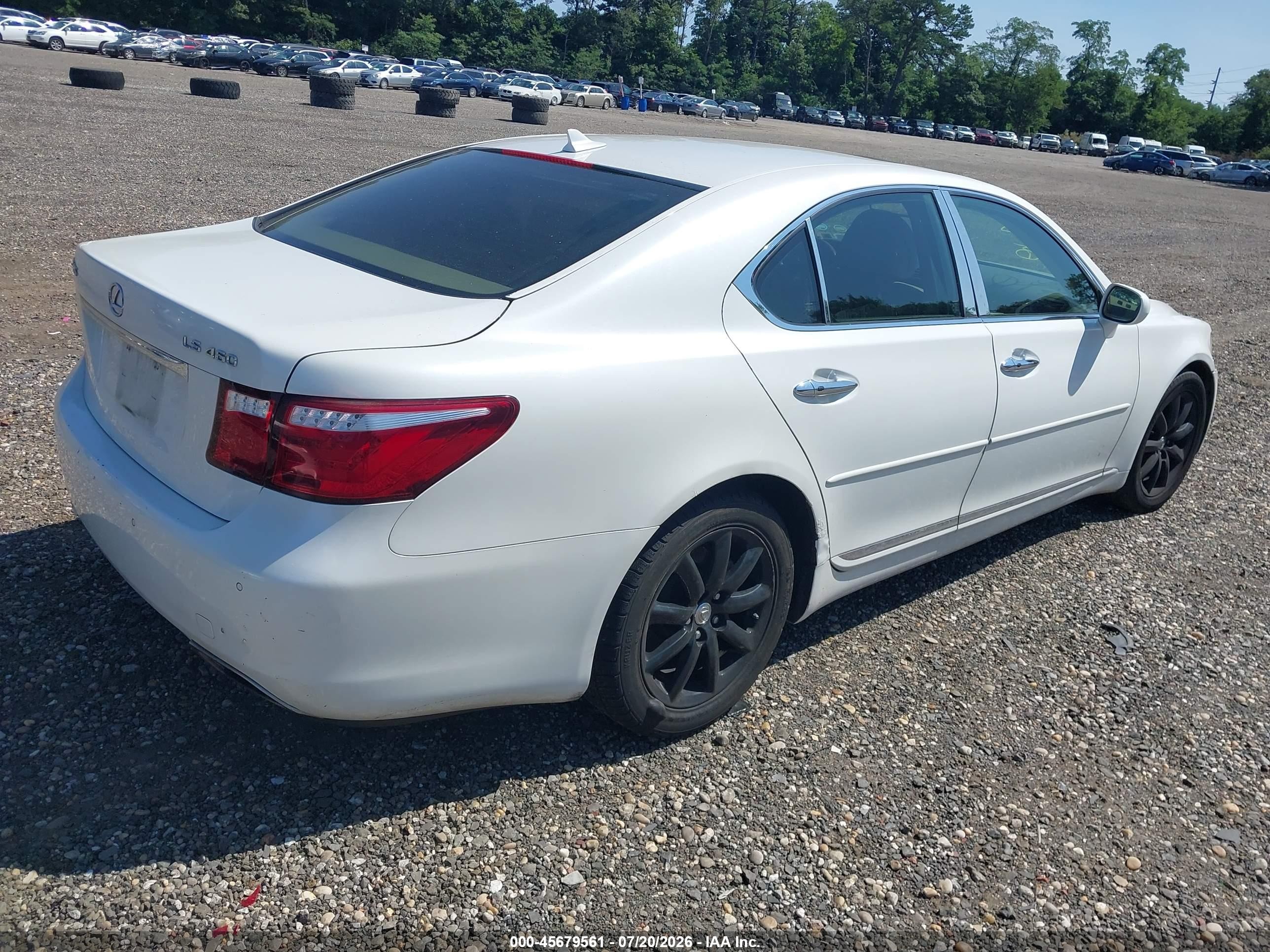 2007 Lexus Ls 460   White vin: JTHBL46F775048691