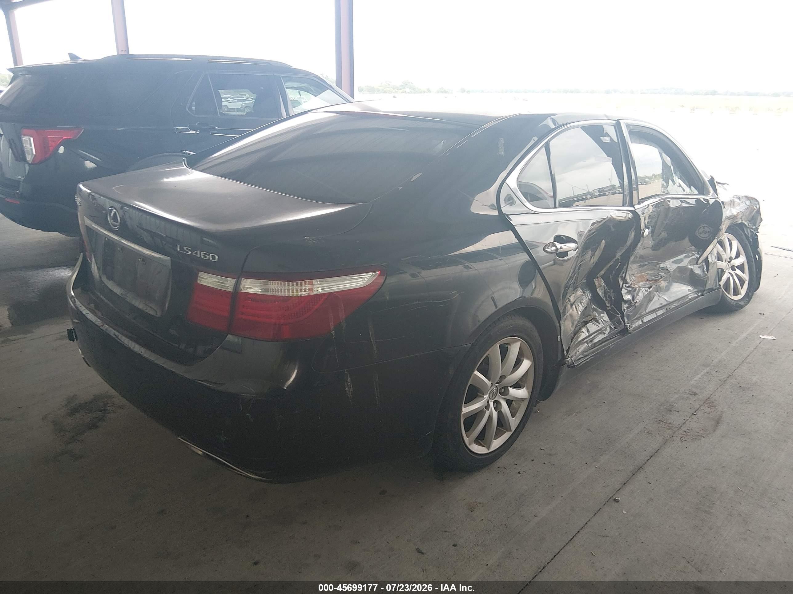 2008 Lexus Ls 460   Black vin: JTHBL46F785059319