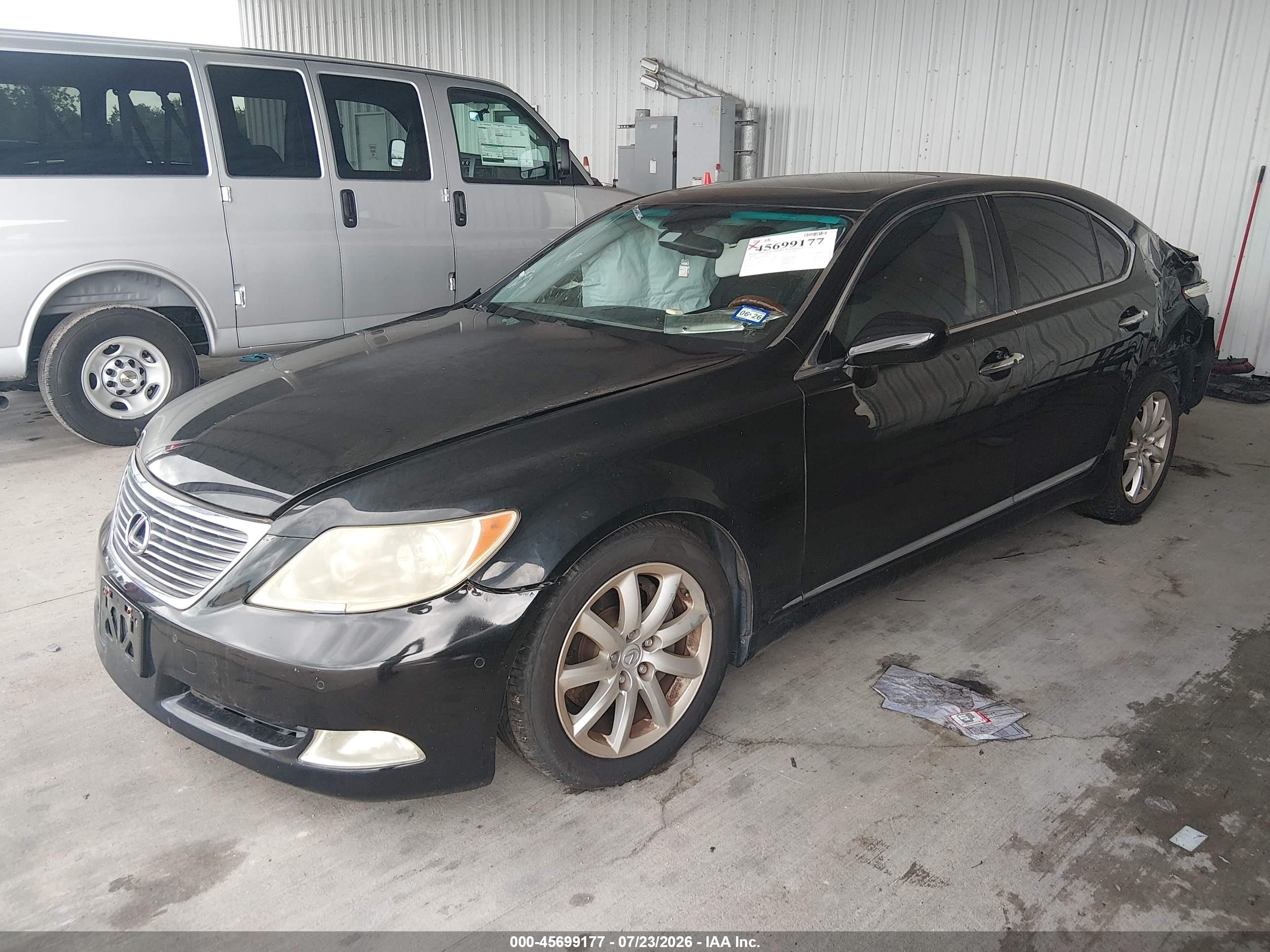 2008 Lexus Ls 460   Black vin: JTHBL46F785059319