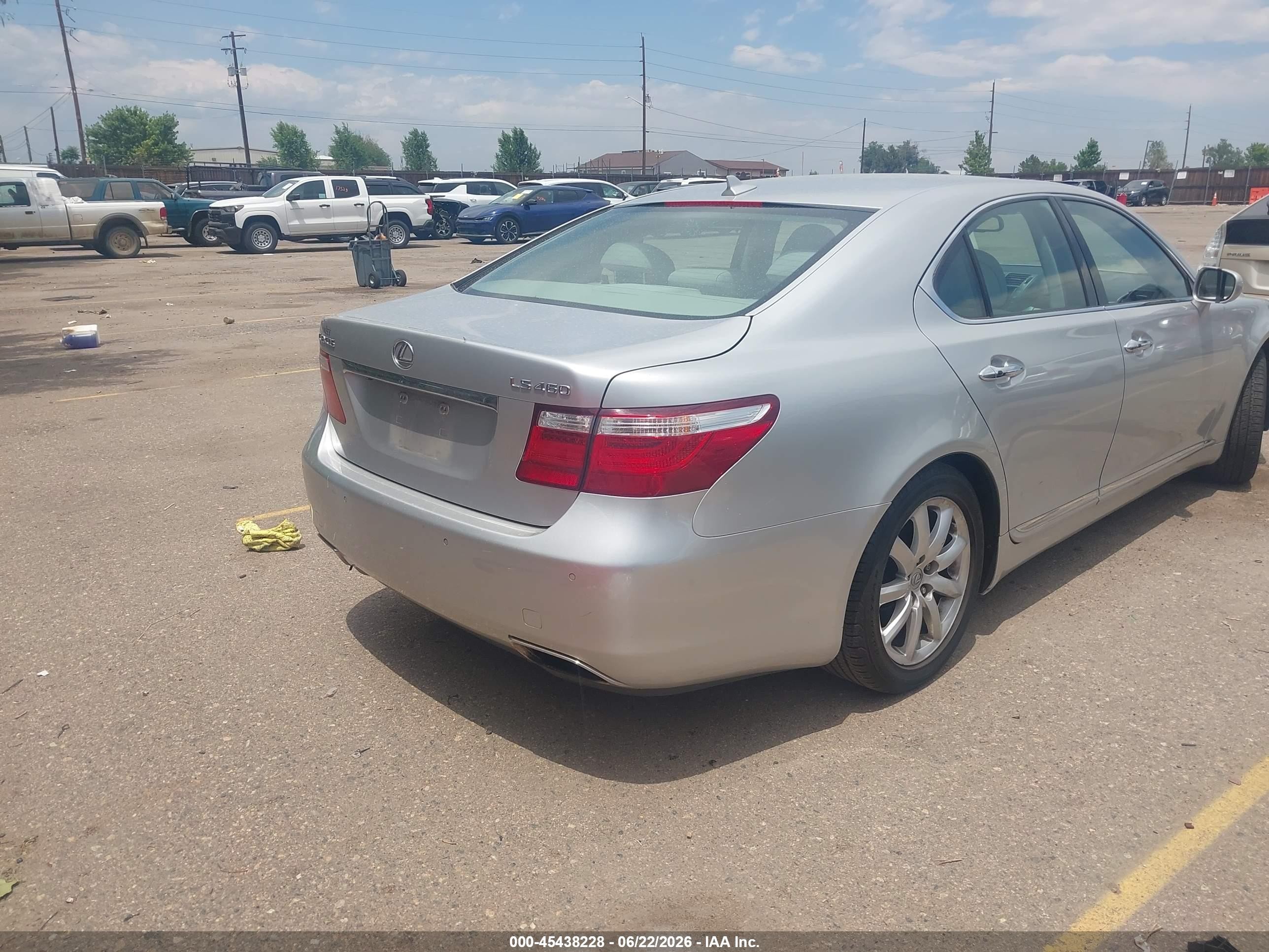 2009 Lexus Ls 460   Silver vin: JTHBL46F795086344