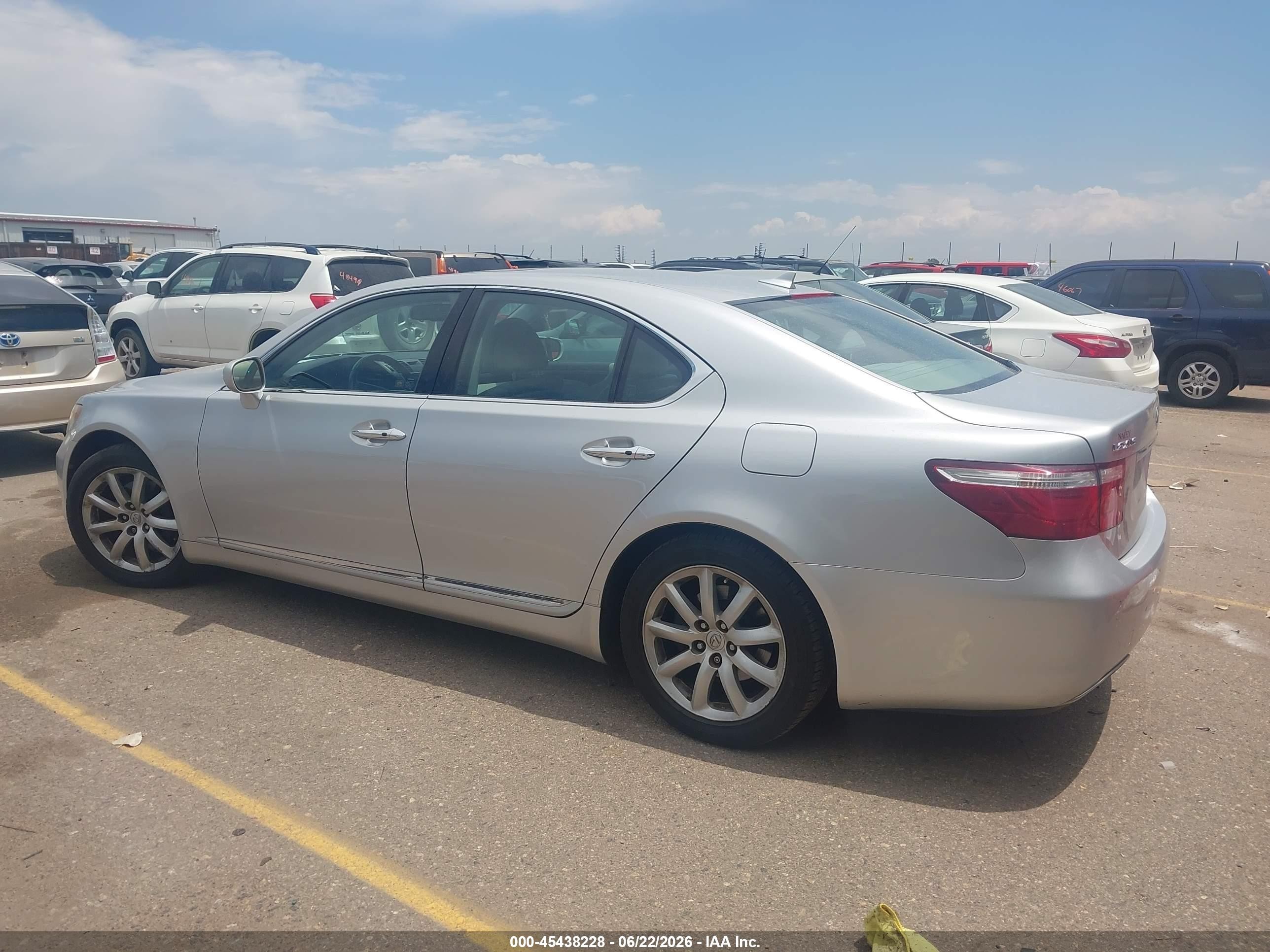 2009 Lexus Ls 460   Silver vin: JTHBL46F795086344