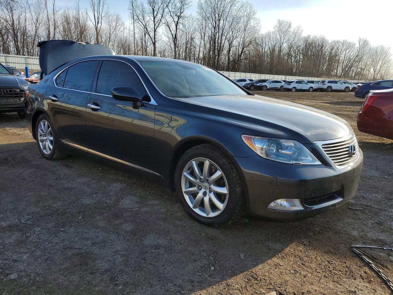 2007 Lexus Ls 460 Base Gray vin: JTHBL46F875030166