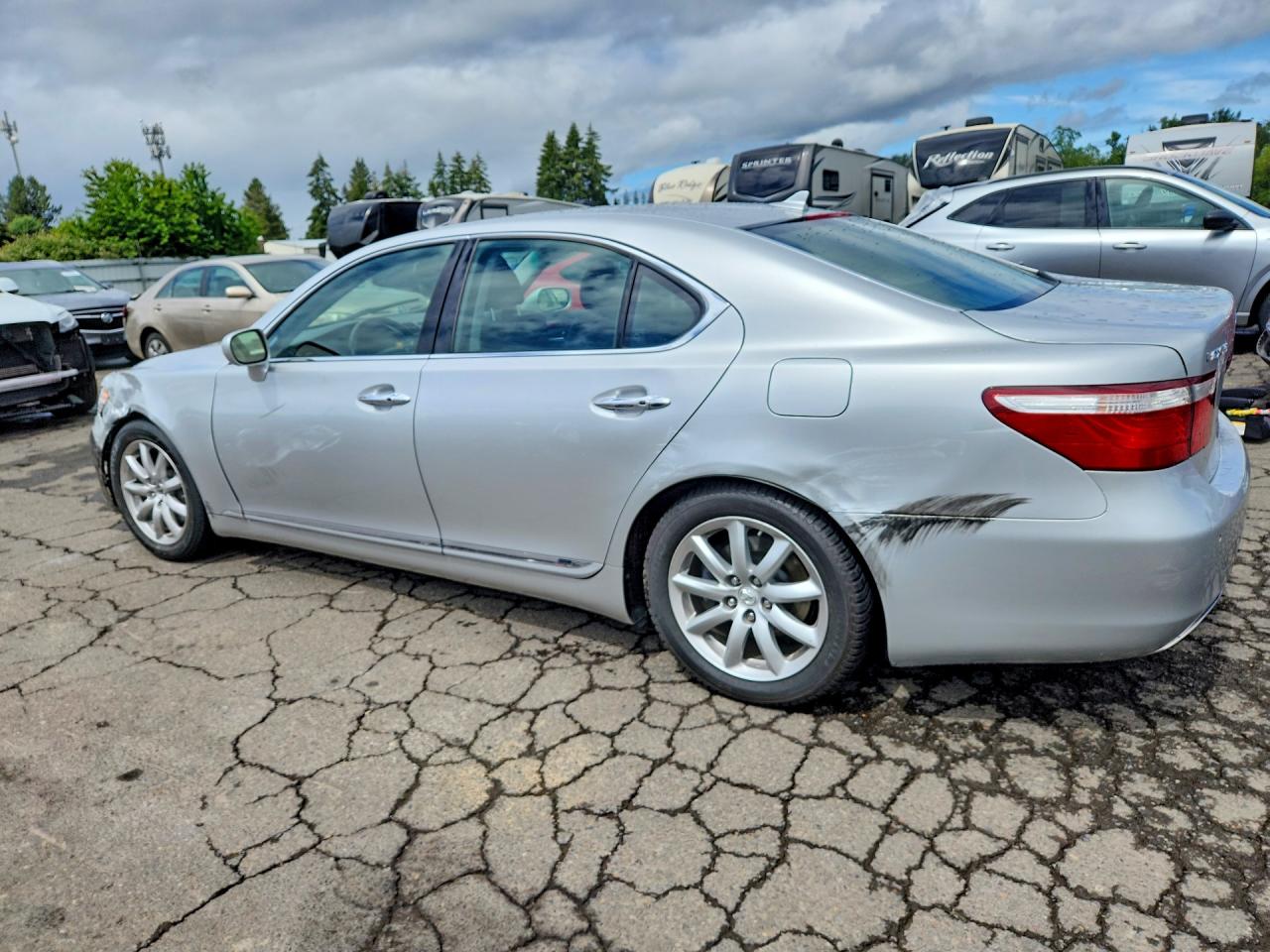 2007 Lexus Ls 460 Серебряный vin: JTHBL46F875040244