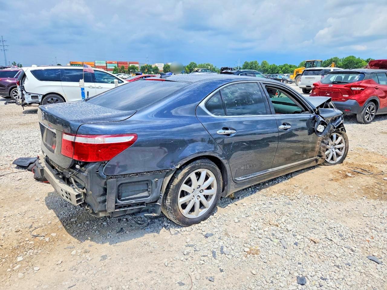 2007 Lexus Ls 460 Gray vin: JTHBL46F875041684