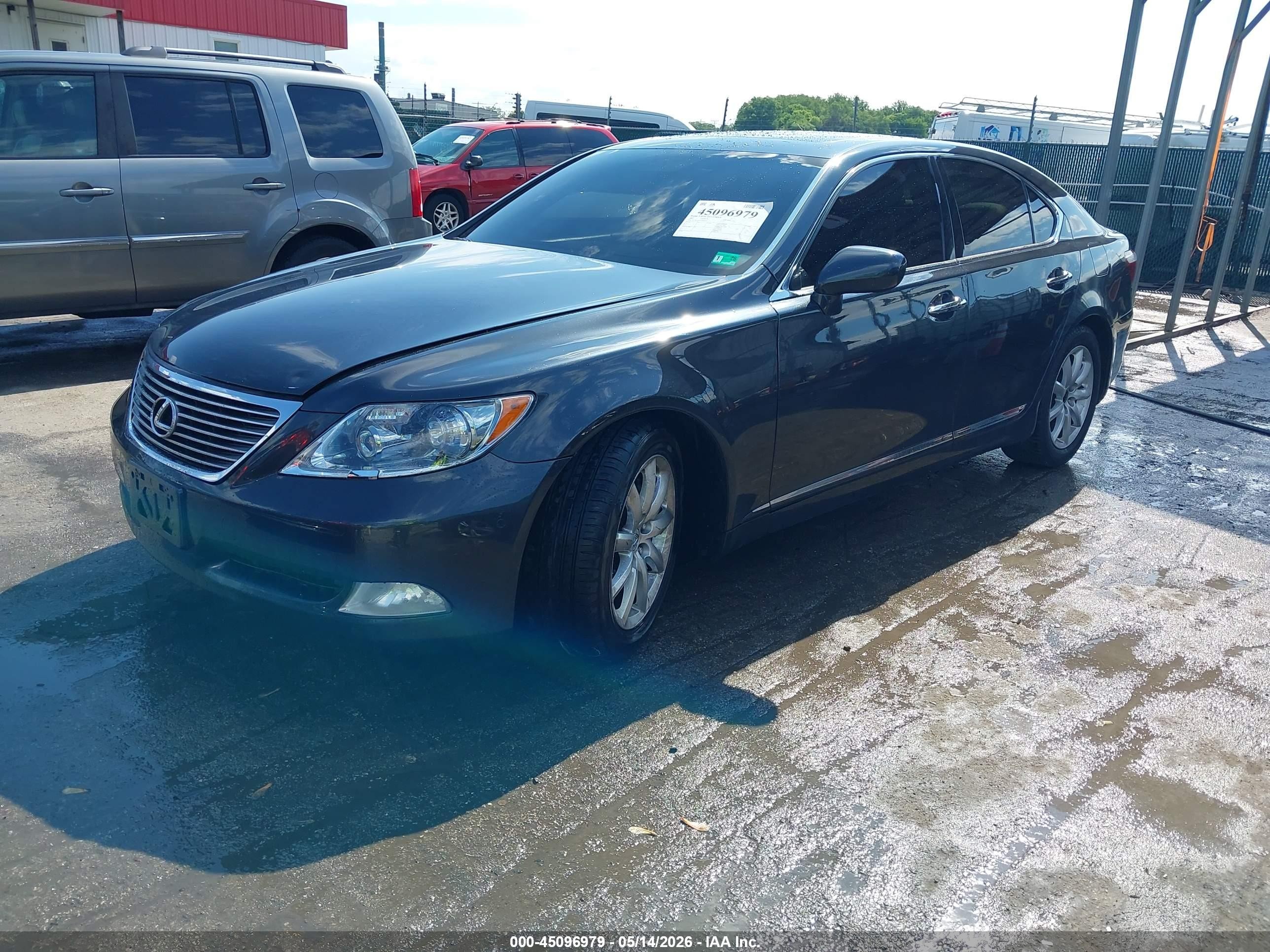 2007 Lexus Ls 460   Black vin: JTHBL46F875049316