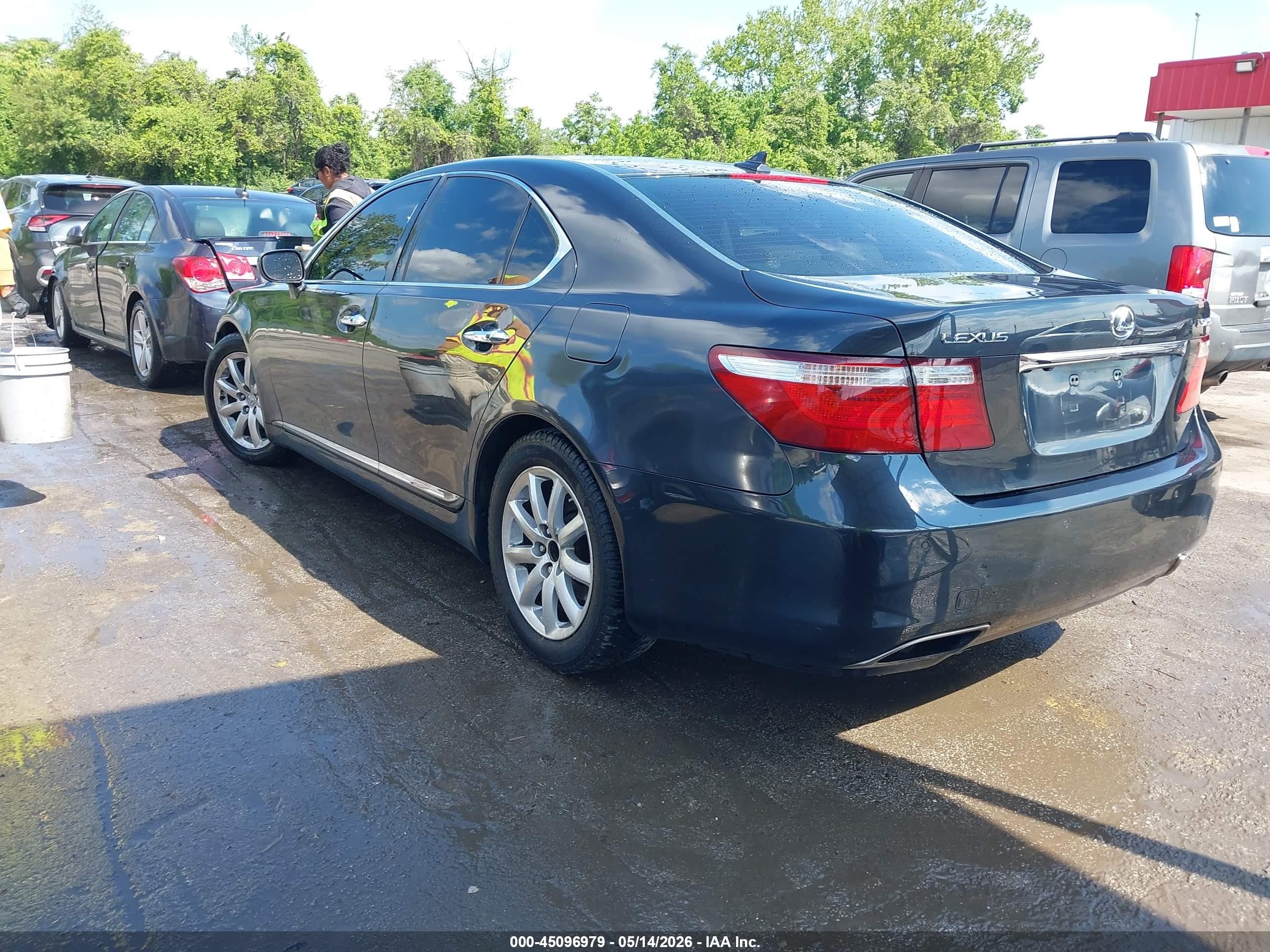 2007 Lexus Ls 460   Black vin: JTHBL46F875049316