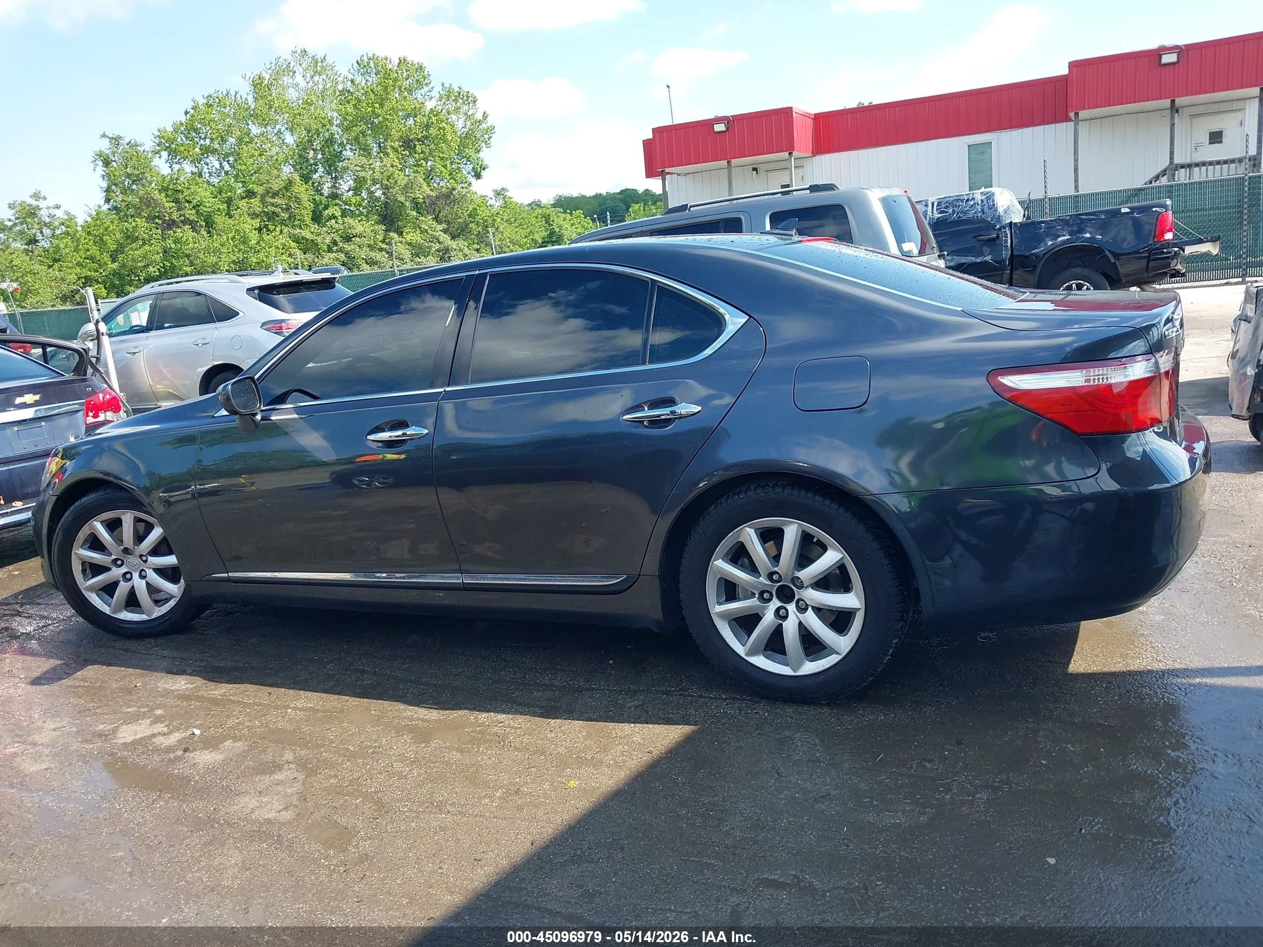 2007 Lexus Ls 460   Black vin: JTHBL46F875049316