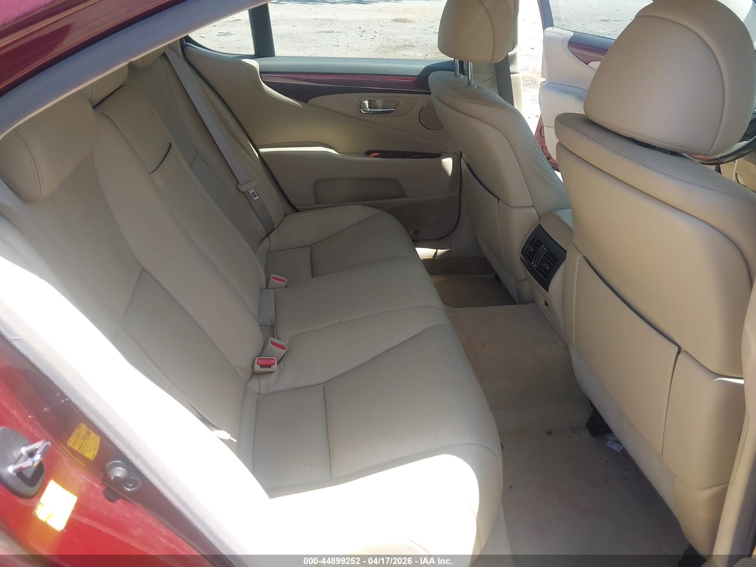 2008 Lexus Ls 460 Burgundy vin: JTHBL46F885071396