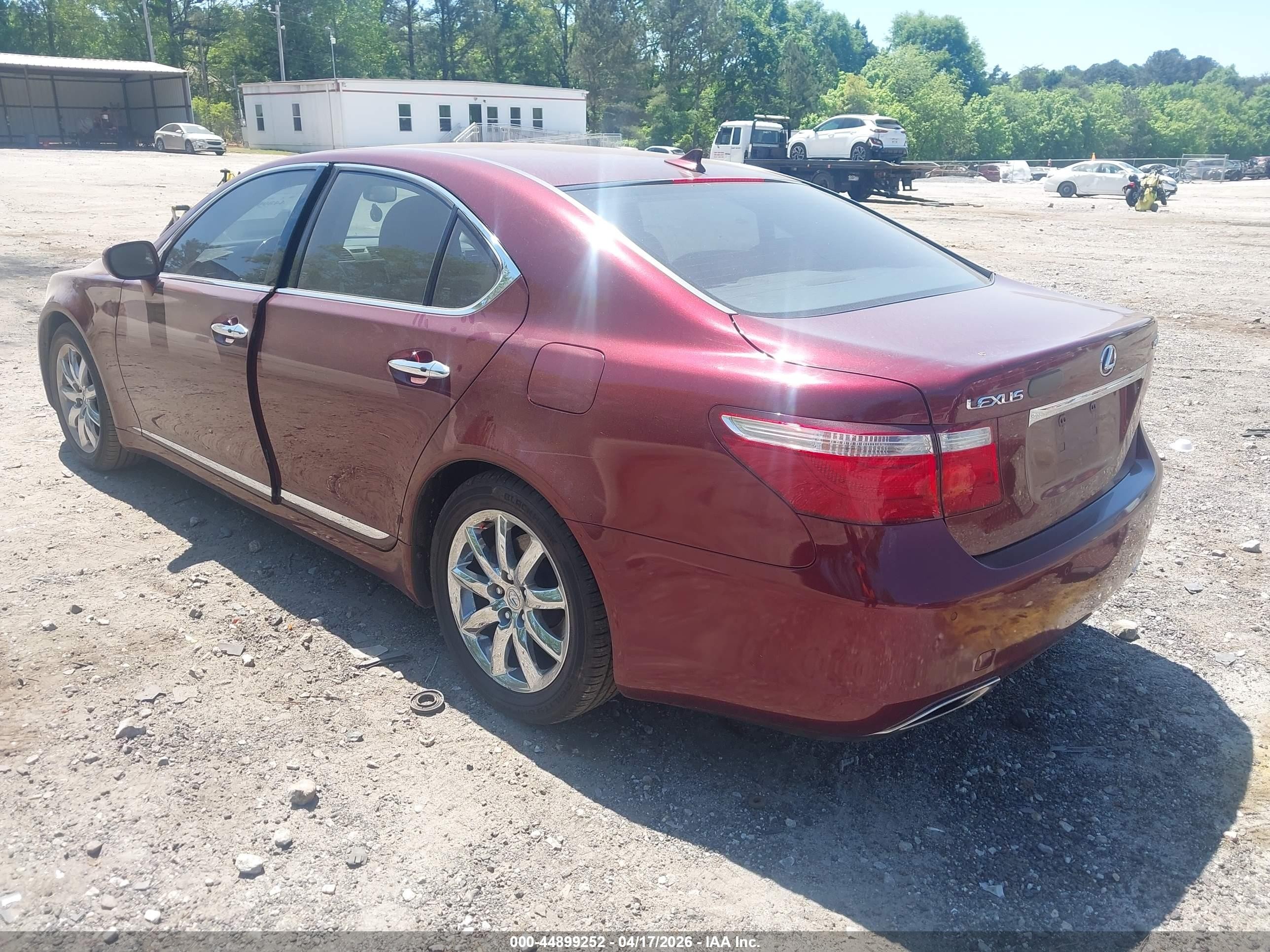 2008 Lexus Ls 460 Burgundy vin: JTHBL46F885071396