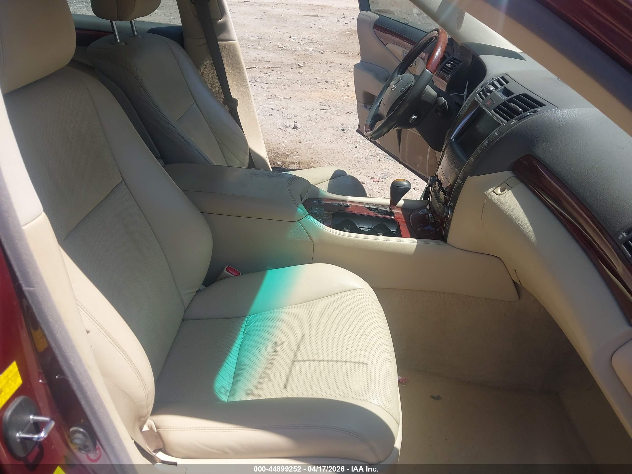 2008 Lexus Ls 460 Burgundy vin: JTHBL46F885071396