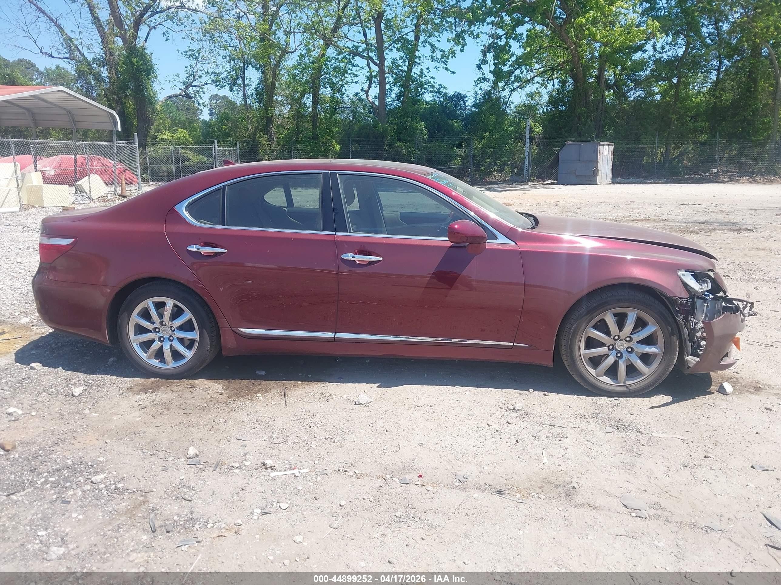 2008 Lexus Ls 460 Burgundy vin: JTHBL46F885071396