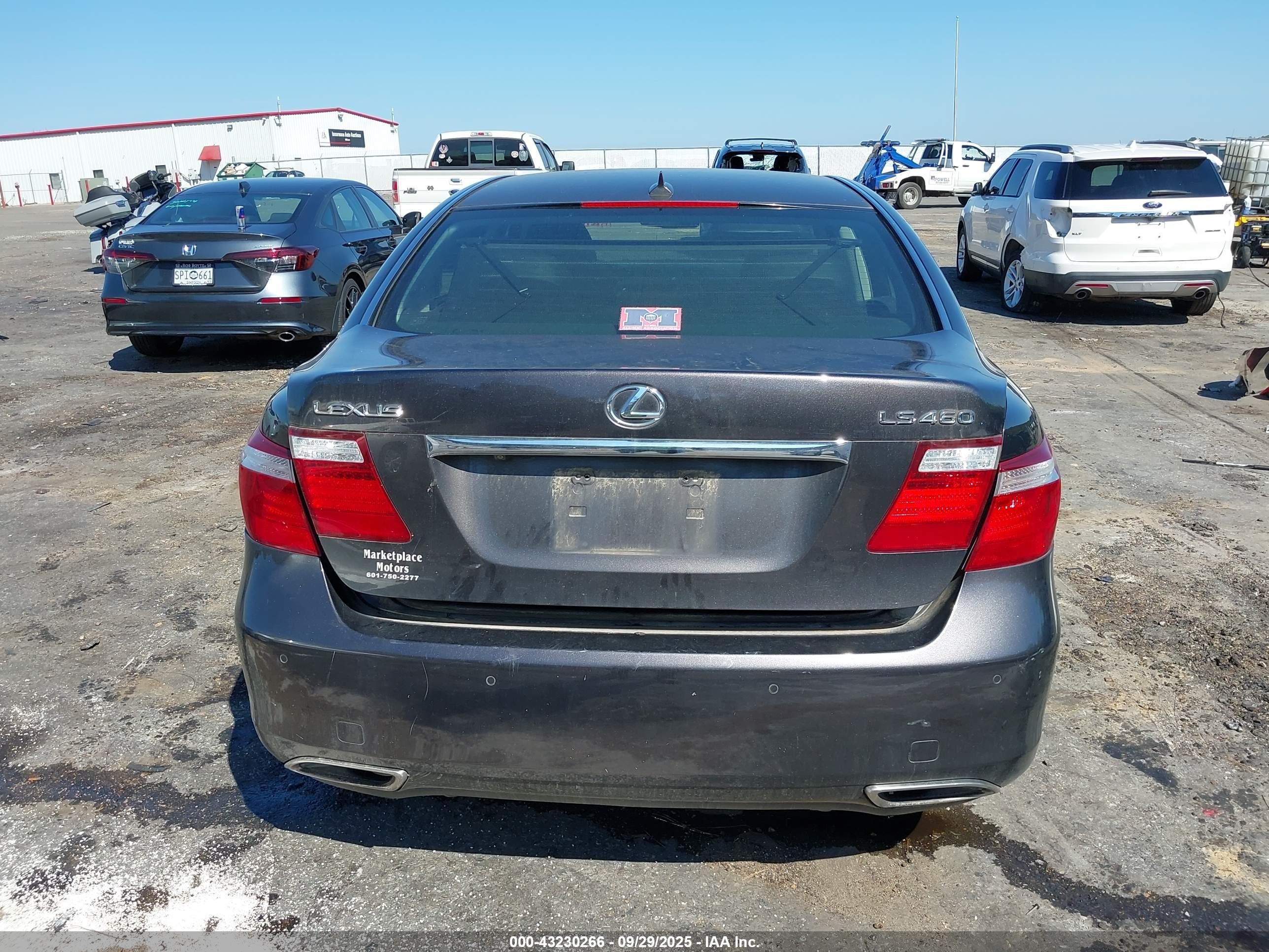 2008 Lexus Ls 460   Серый vin: JTHBL46F885074735