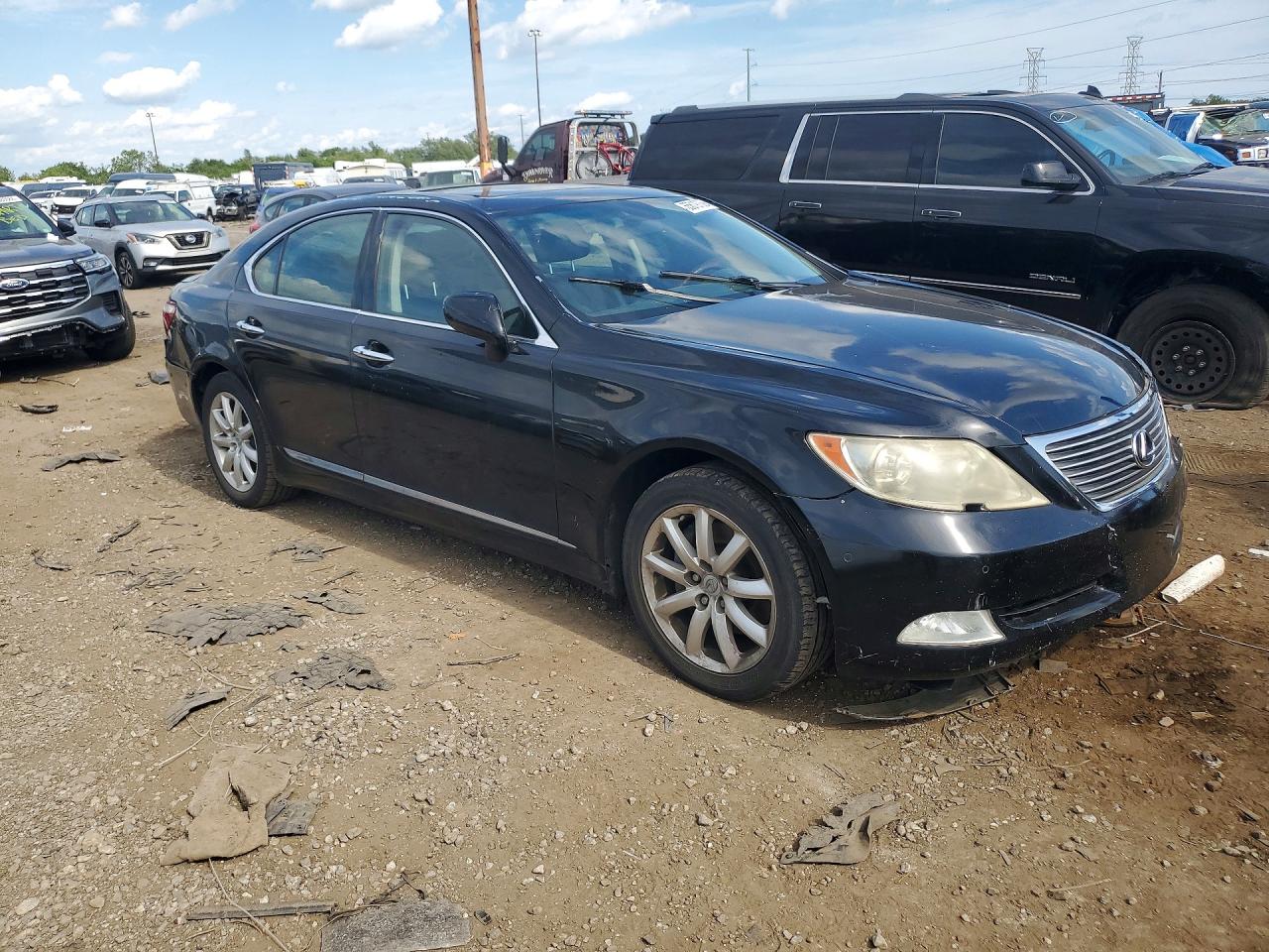2008 Lexus Ls 460 Black vin: JTHBL46F885076002