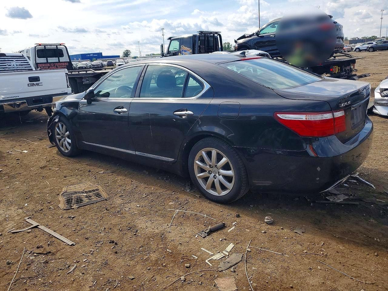 2008 Lexus Ls 460 Black vin: JTHBL46F885076002