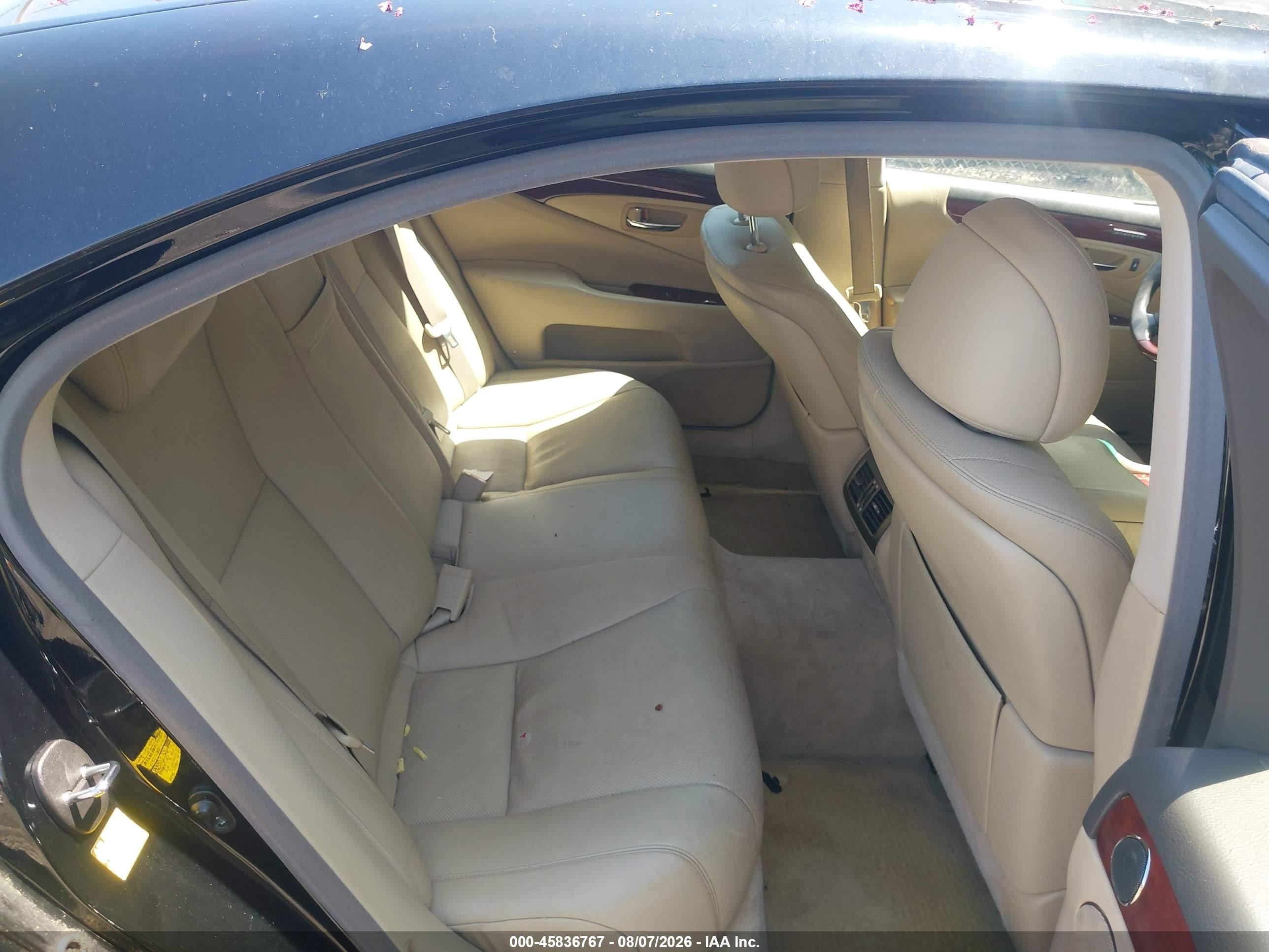 2008 Lexus Ls 460   Черный vin: JTHBL46F885077845