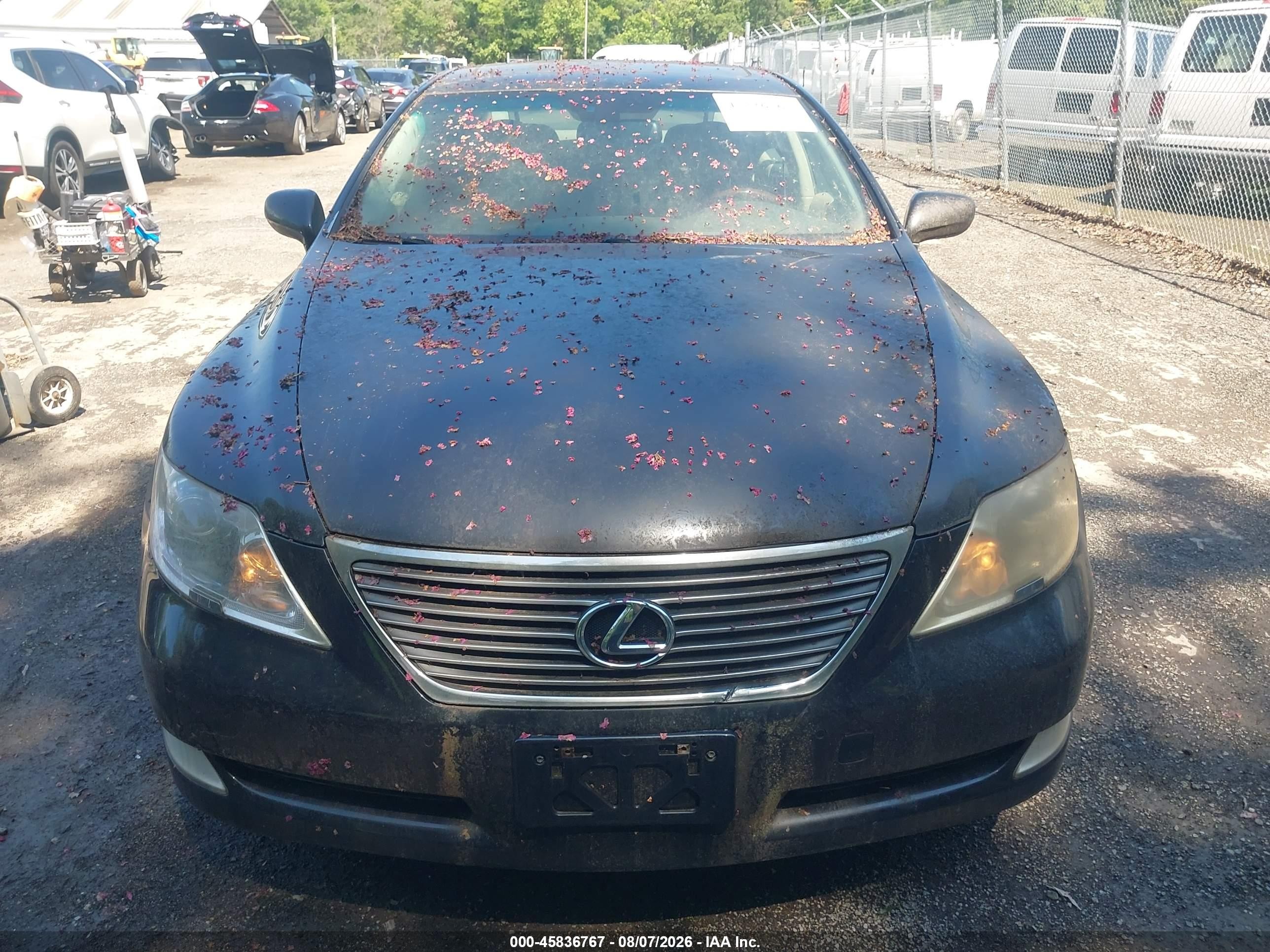 2008 Lexus Ls 460   Черный vin: JTHBL46F885077845