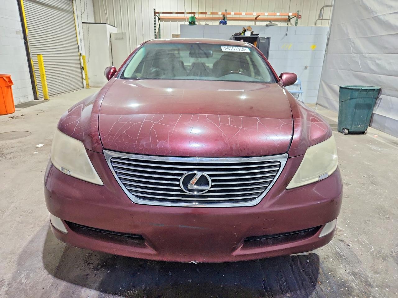 2009 Lexus Ls 460 Maroon vin: JTHBL46F895087552