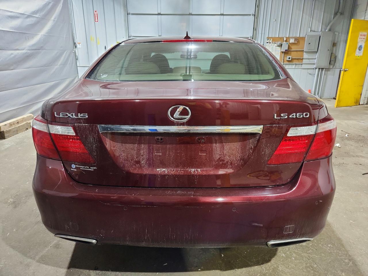 2009 Lexus Ls 460 Maroon vin: JTHBL46F895087552
