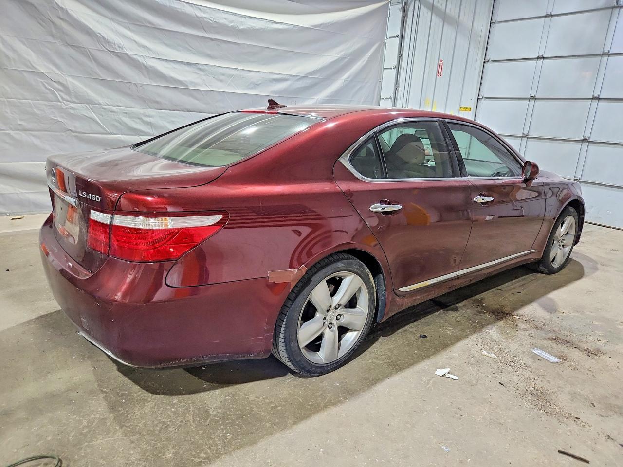2009 Lexus Ls 460 Maroon vin: JTHBL46F895087552
