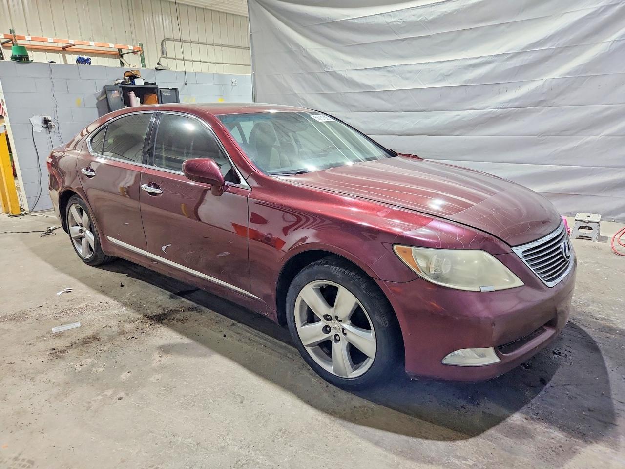 2009 Lexus Ls 460 Maroon vin: JTHBL46F895087552