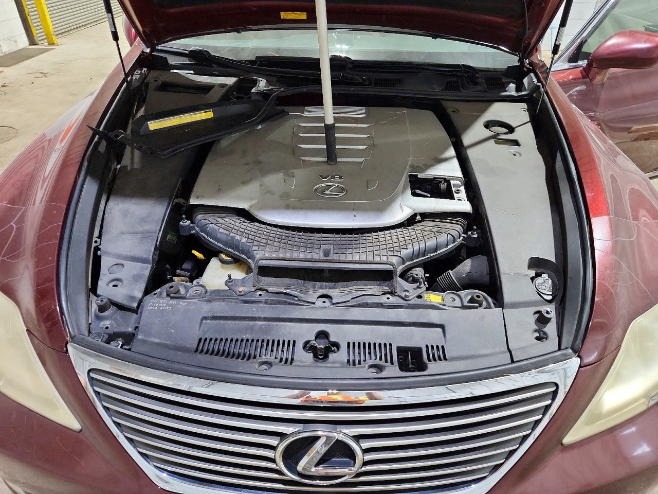2009 Lexus Ls 460 Maroon vin: JTHBL46F895087552