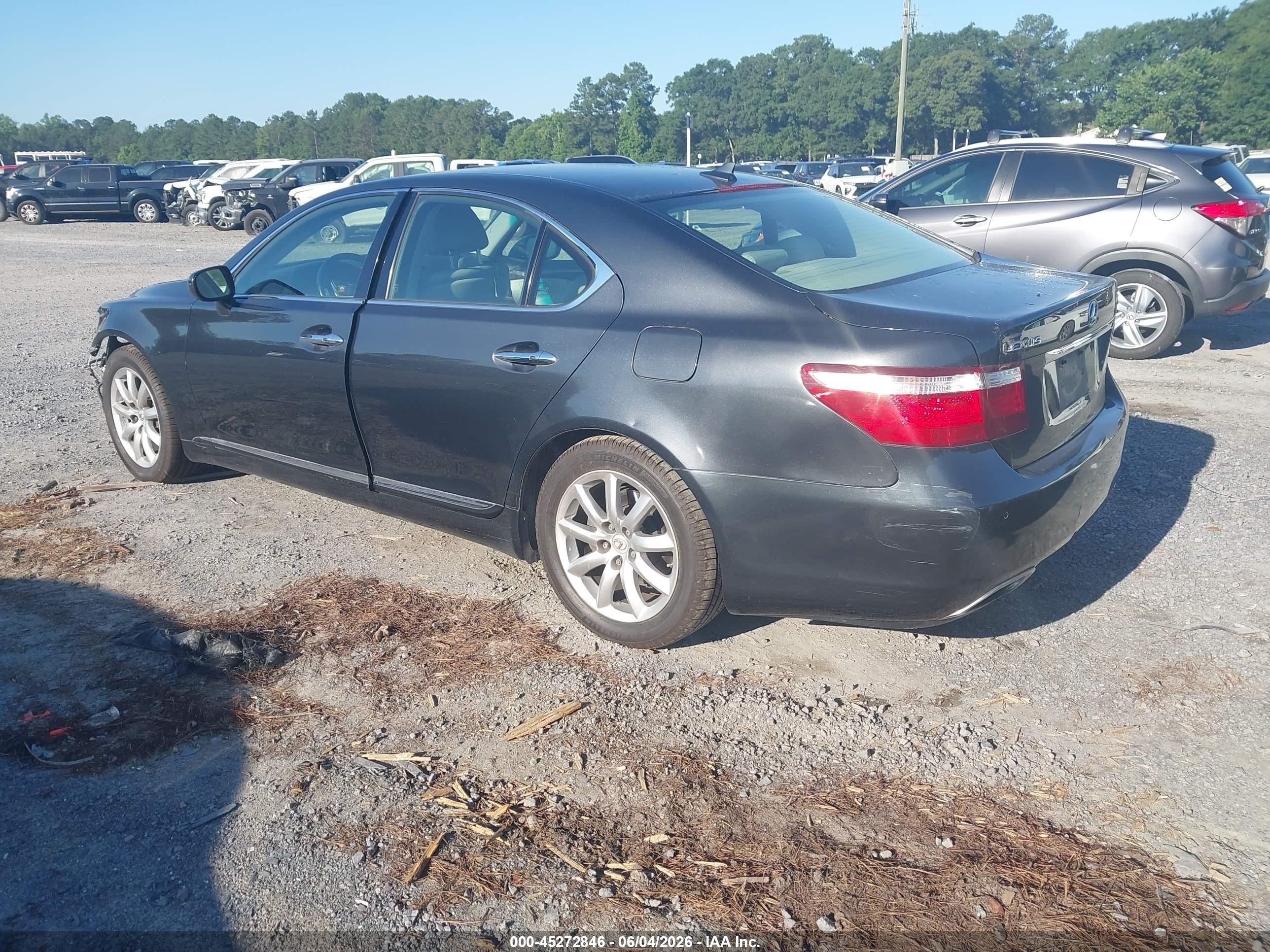 2007 Lexus Ls 460 Черный vin: JTHBL46F975021296