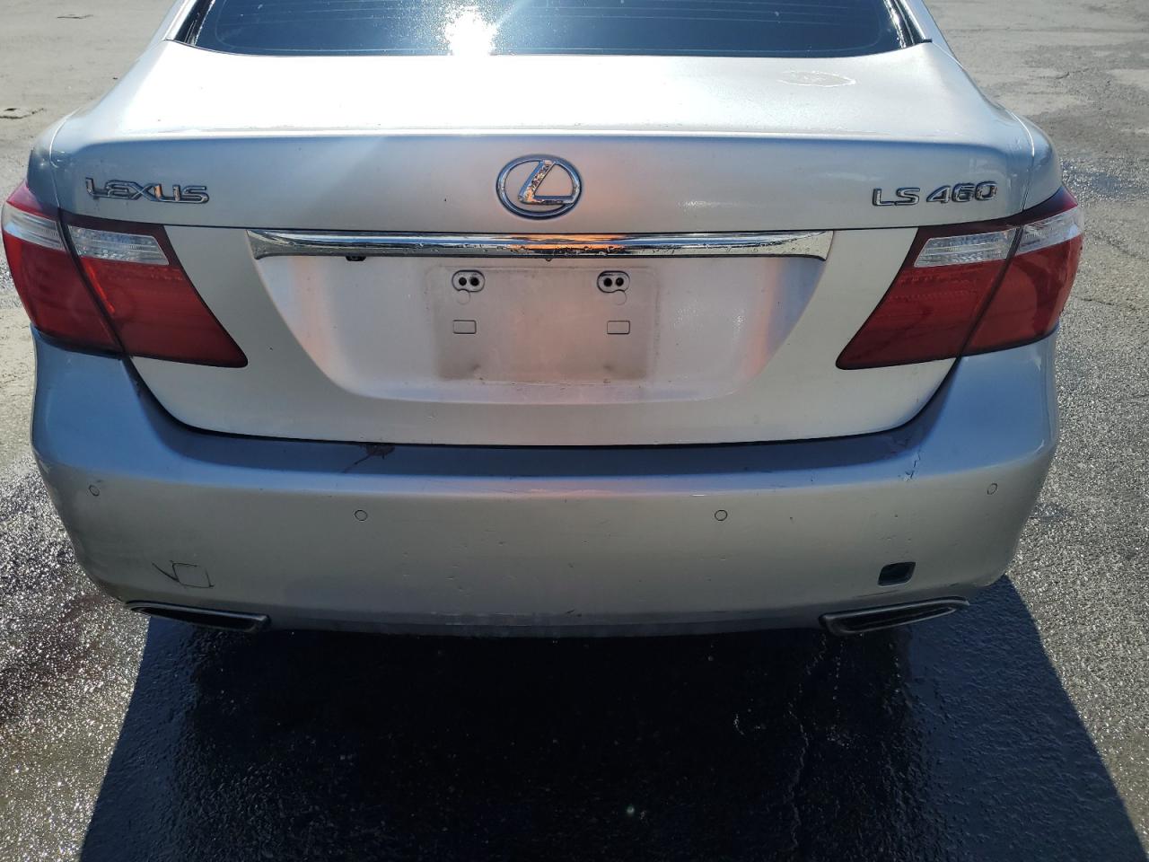 2007 Lexus Ls 460 Gray vin: JTHBL46F975025025 Damage: Rear Bumper, Peeling, 3 To 4 Inches