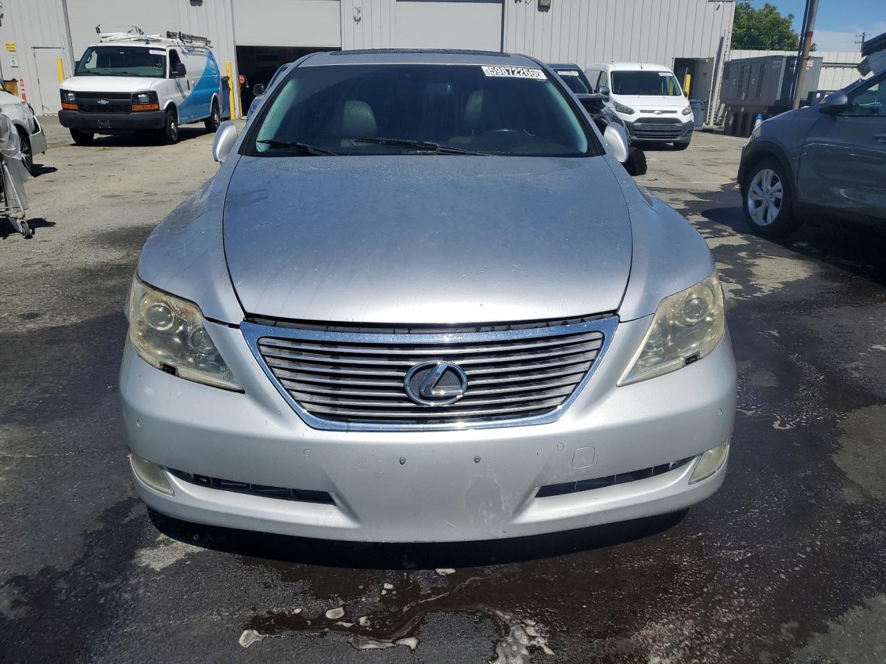 2007 Lexus Ls 460 Gray vin: JTHBL46F975025025 Damage: Hood, Chipped, 9