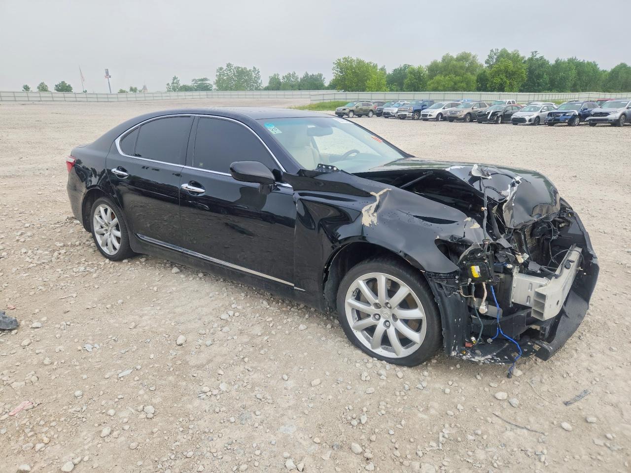 2007 Lexus Ls 460 Черный vin: JTHBL46F975029530