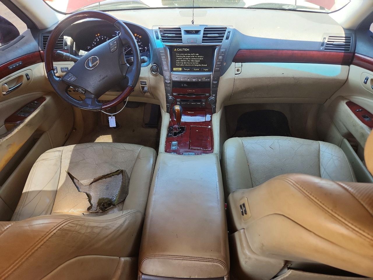 2007 Lexus Ls 460 Red vin: JTHBL46F975031777