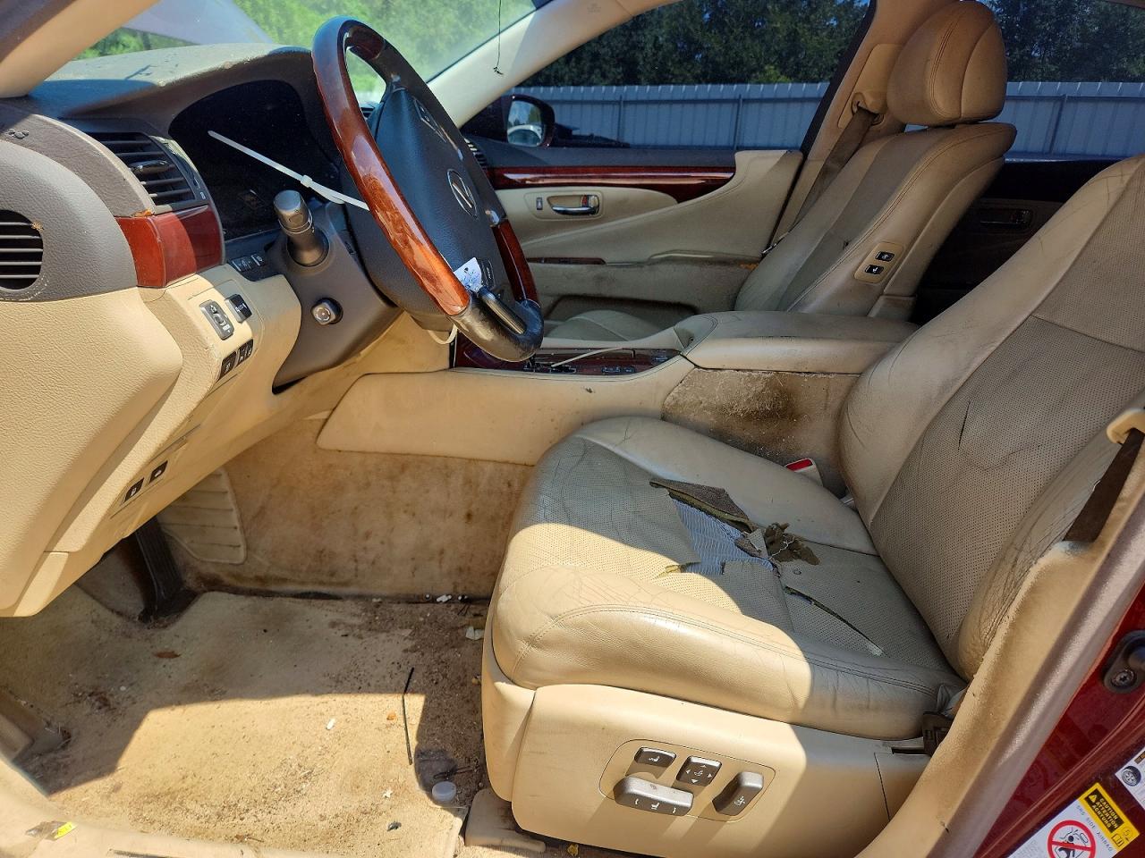 2007 Lexus Ls 460 Red vin: JTHBL46F975031777