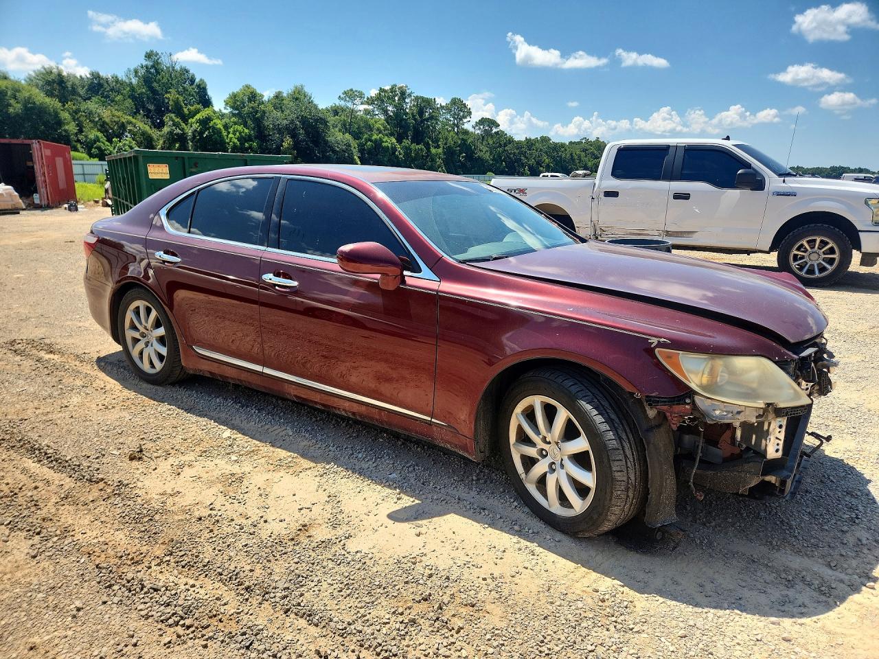 2007 Lexus Ls 460 Red vin: JTHBL46F975031777