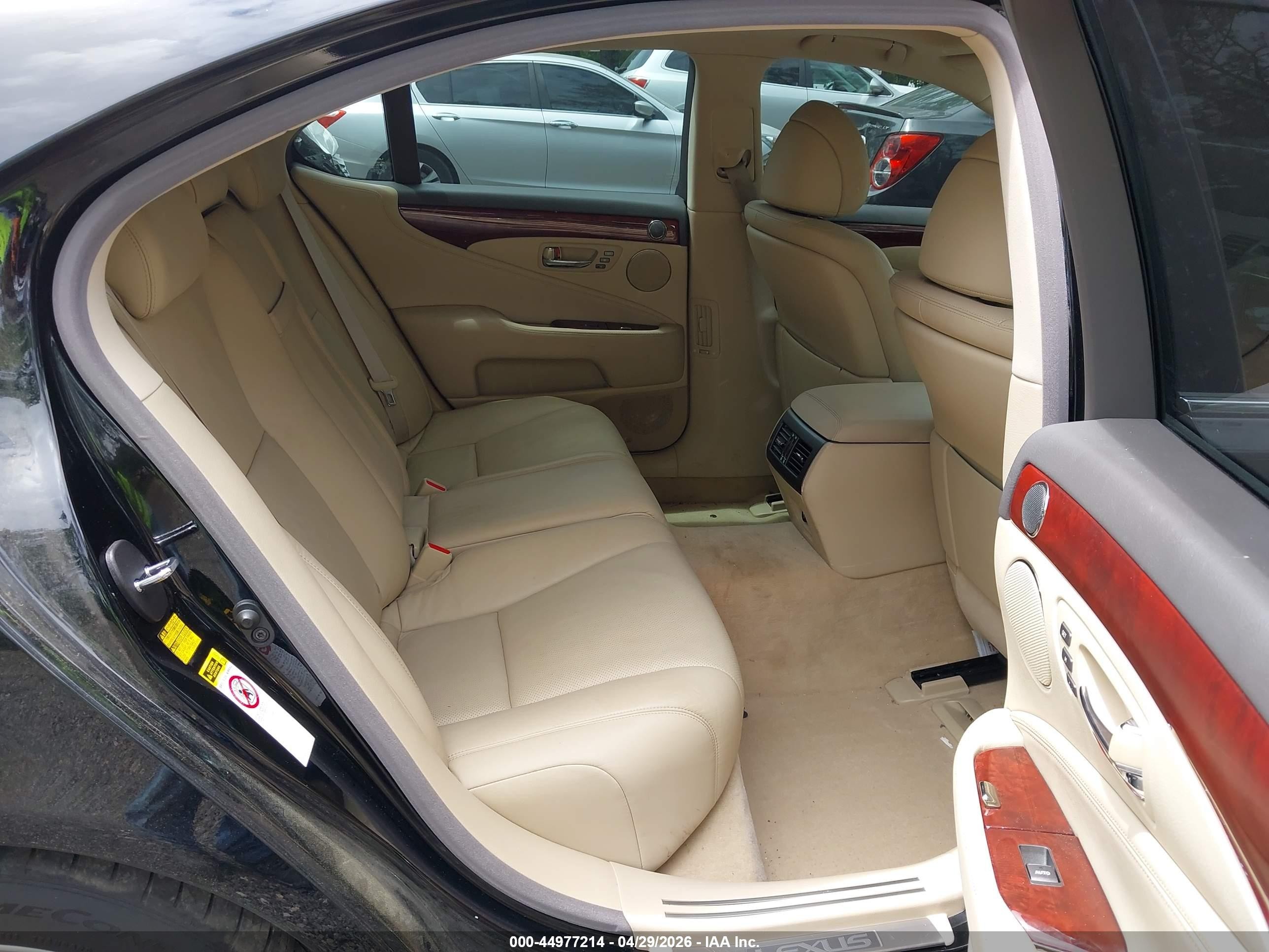 2007 Lexus Ls 460   Black vin: JTHBL46F975032816