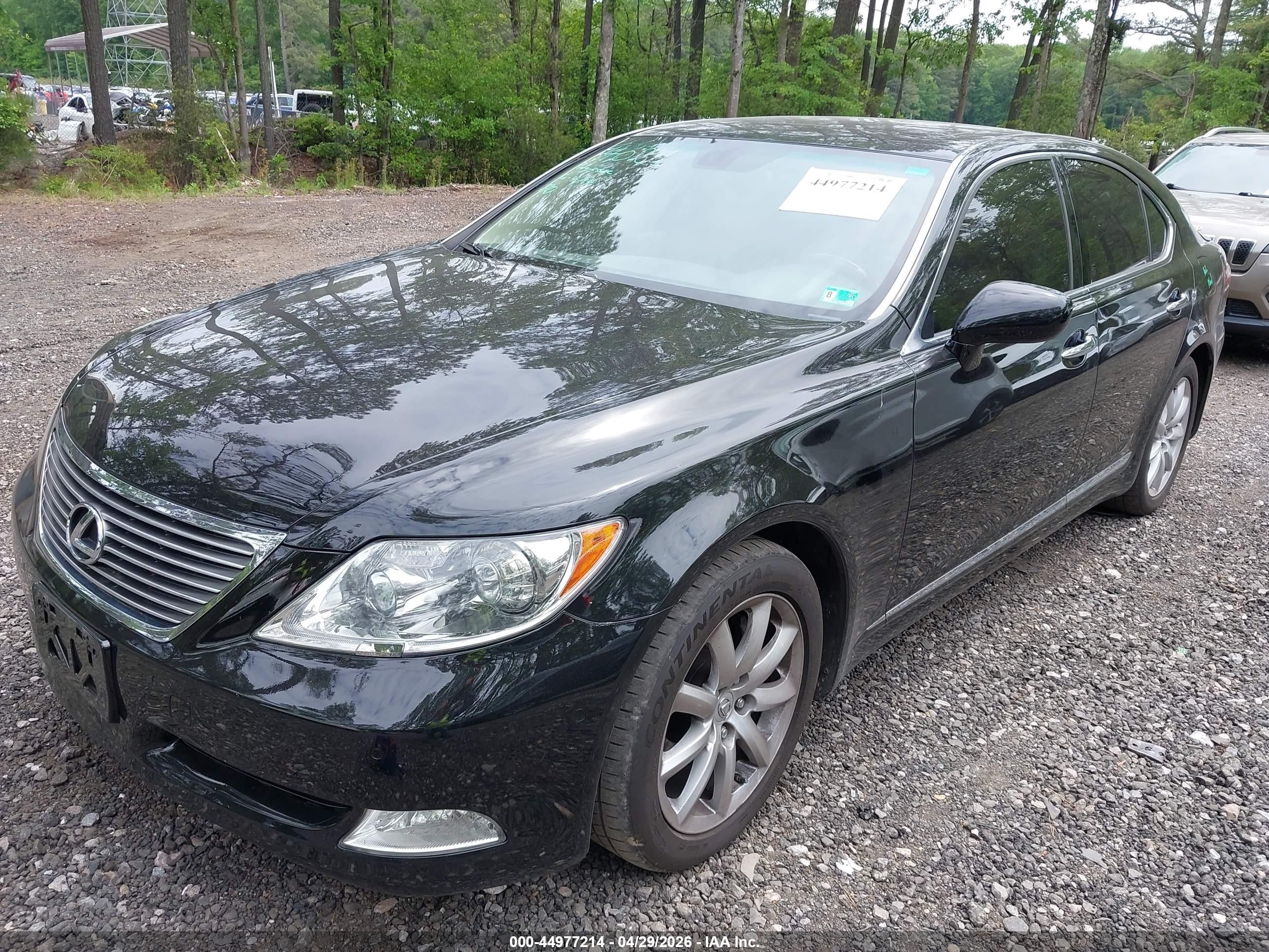 2007 Lexus Ls 460   Black vin: JTHBL46F975032816
