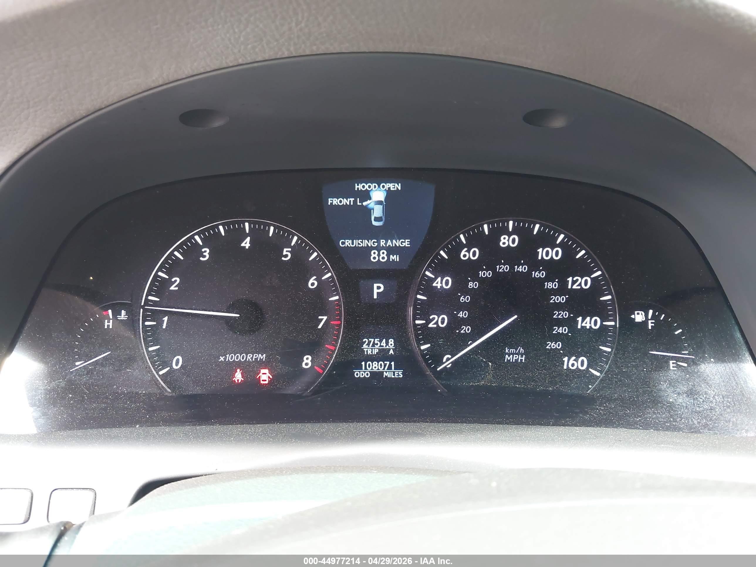 2007 Lexus Ls 460   Black vin: JTHBL46F975032816