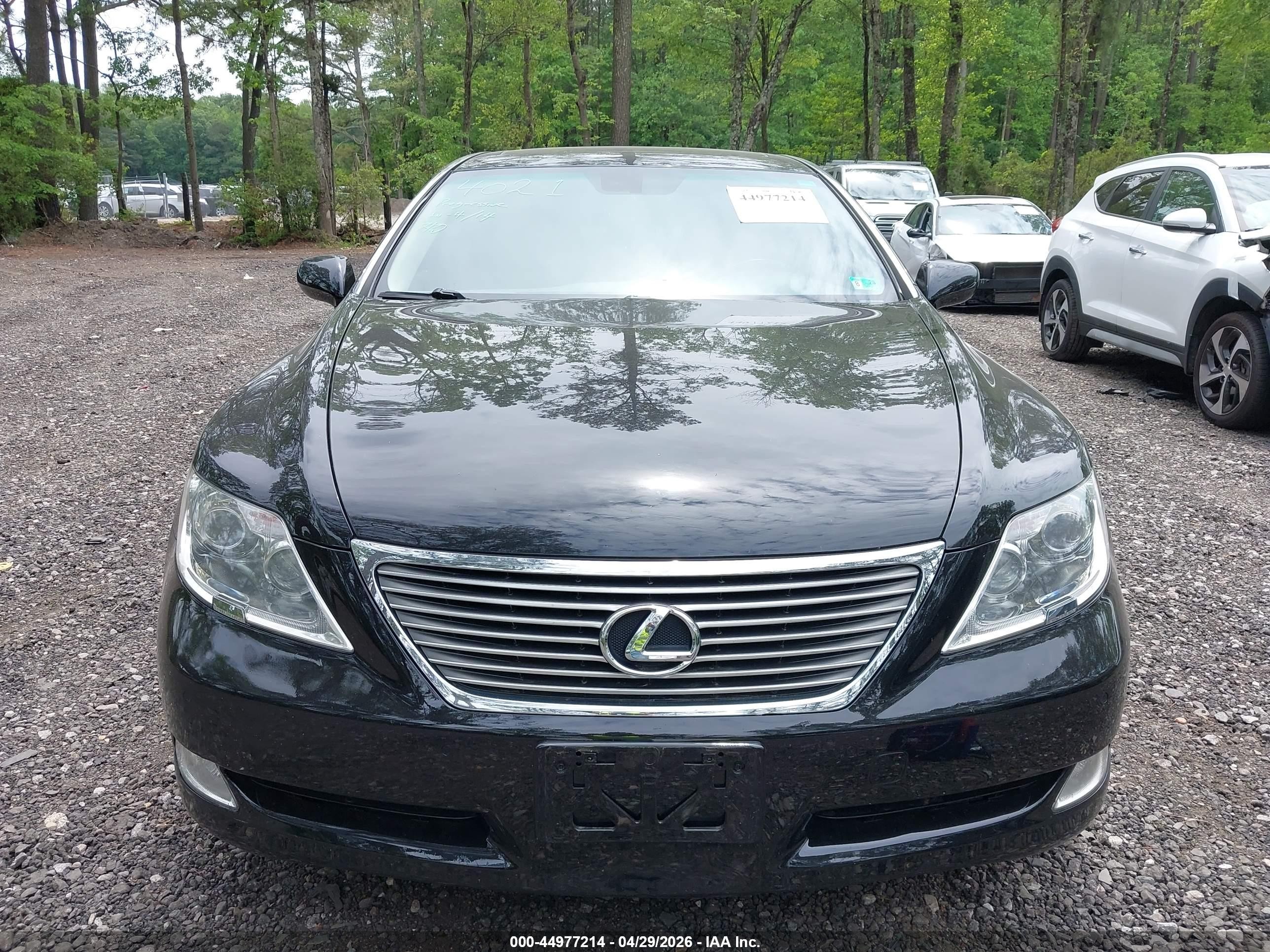 2007 Lexus Ls 460   Black vin: JTHBL46F975032816