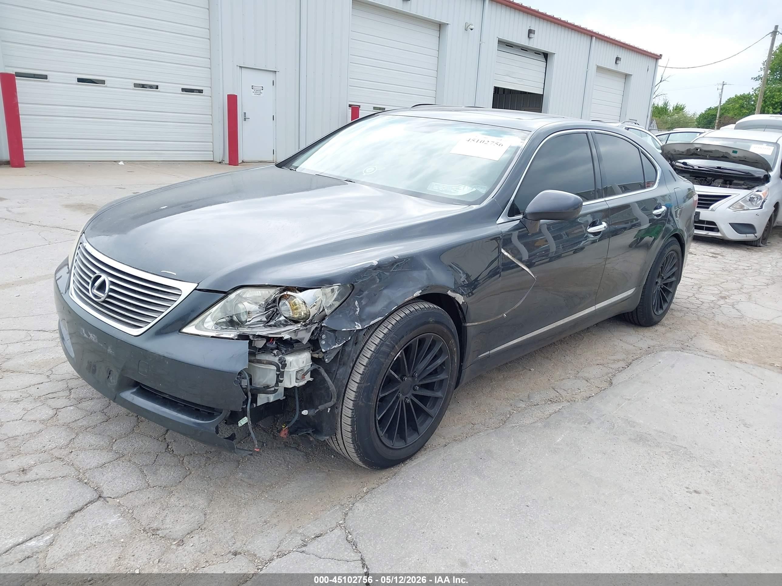 2007 Lexus Ls 460   Black vin: JTHBL46F975032945