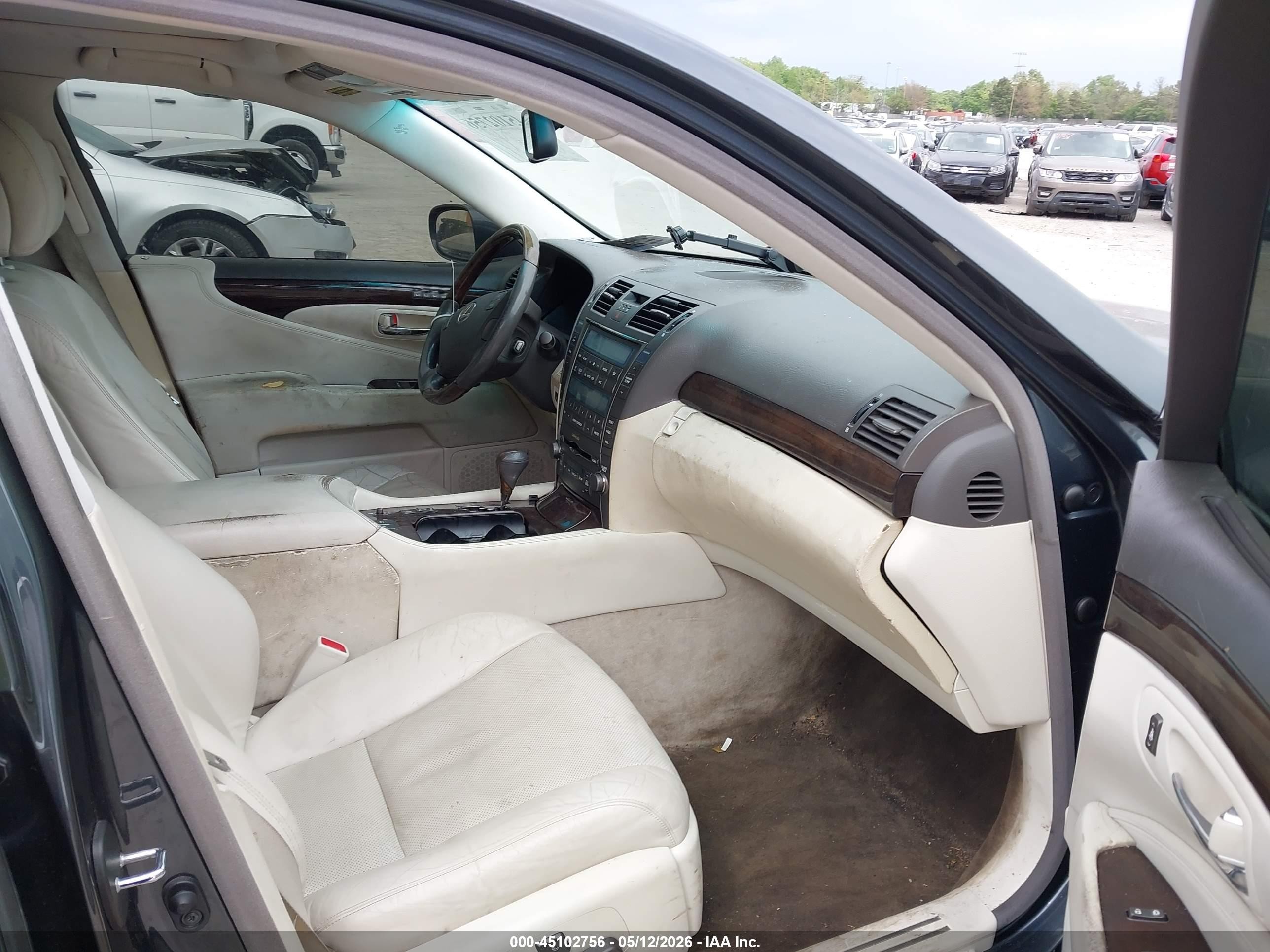 2007 Lexus Ls 460   Black vin: JTHBL46F975032945