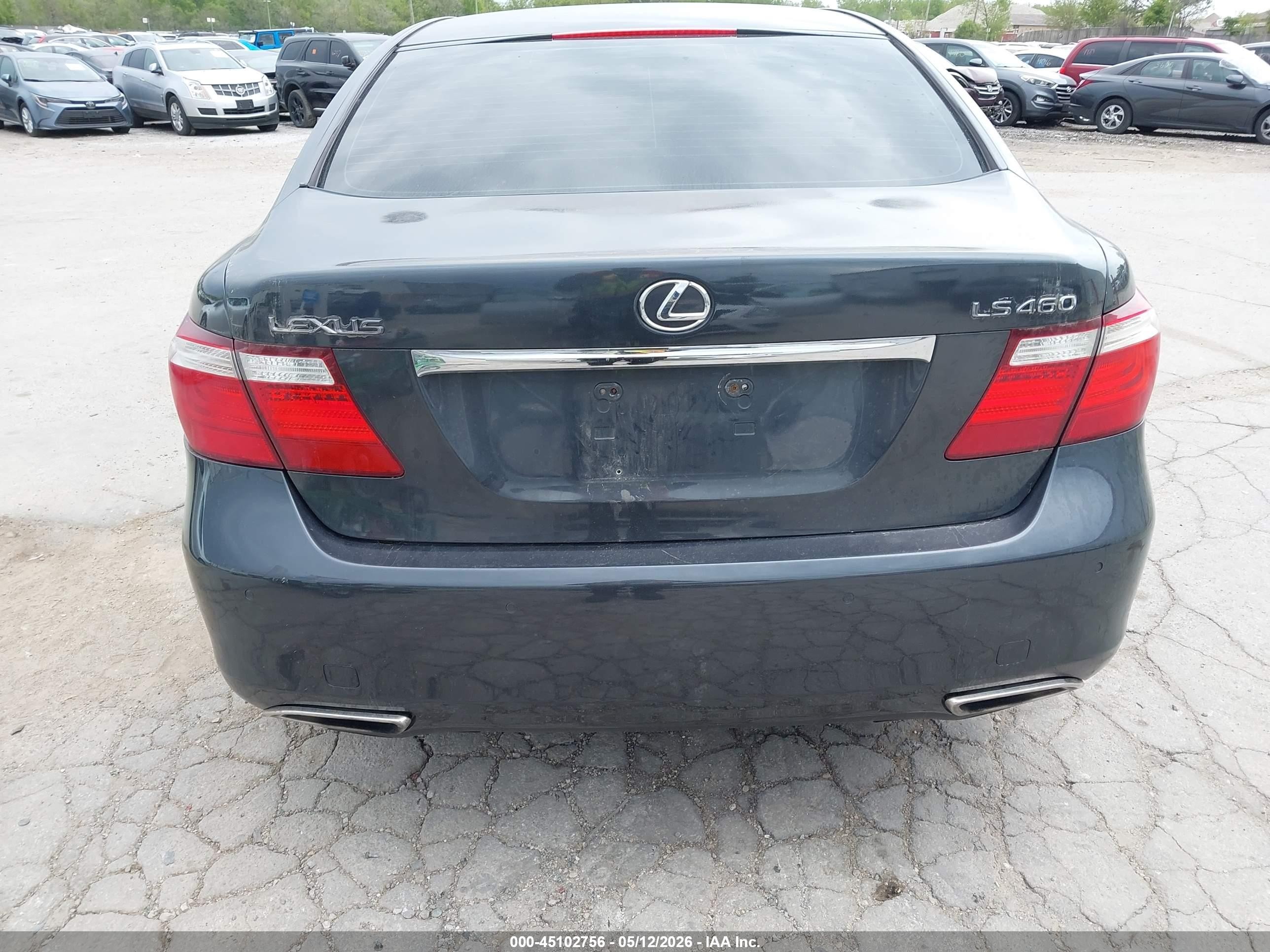 2007 Lexus Ls 460   Black vin: JTHBL46F975032945